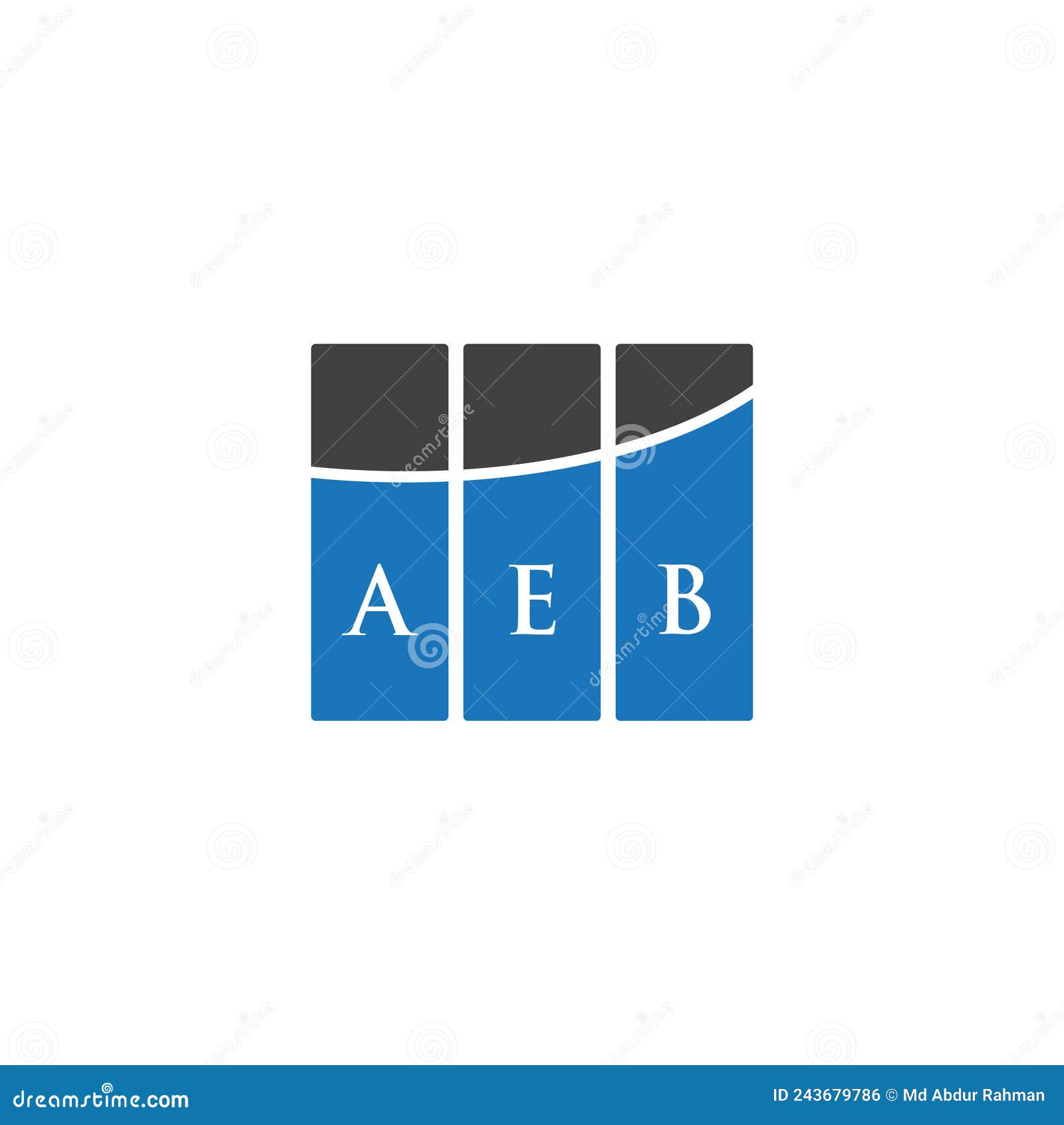 aeb letter logo  on black background. aeb creative initials letter logo concept. aeb letter 