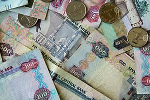 AED Dirhams Stock Photo Image Of Central Background 65395880