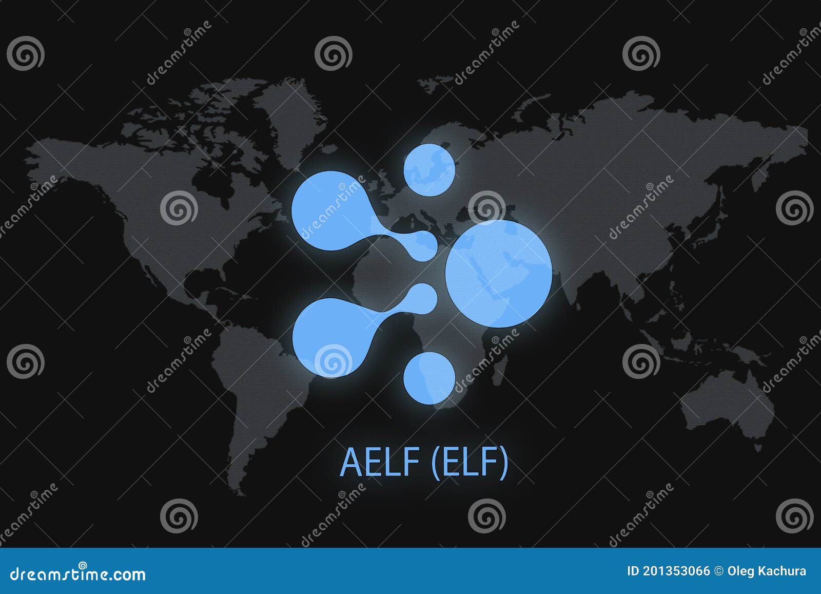 AELF ELF Abstract Cryptocurrency. with a Dark Background and a World Map  Stock Illustration - Illustration of aelf, crypto: 201353066