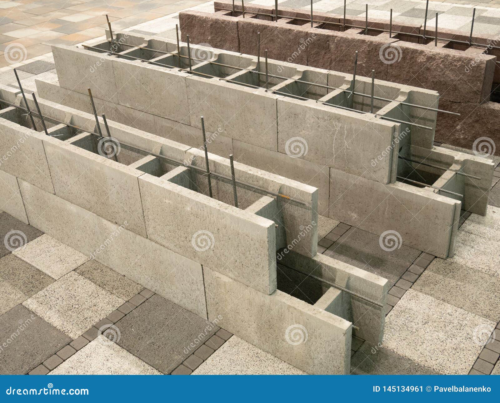 Aerated Concrete Blocks for House Building Construction, Hollow Inside