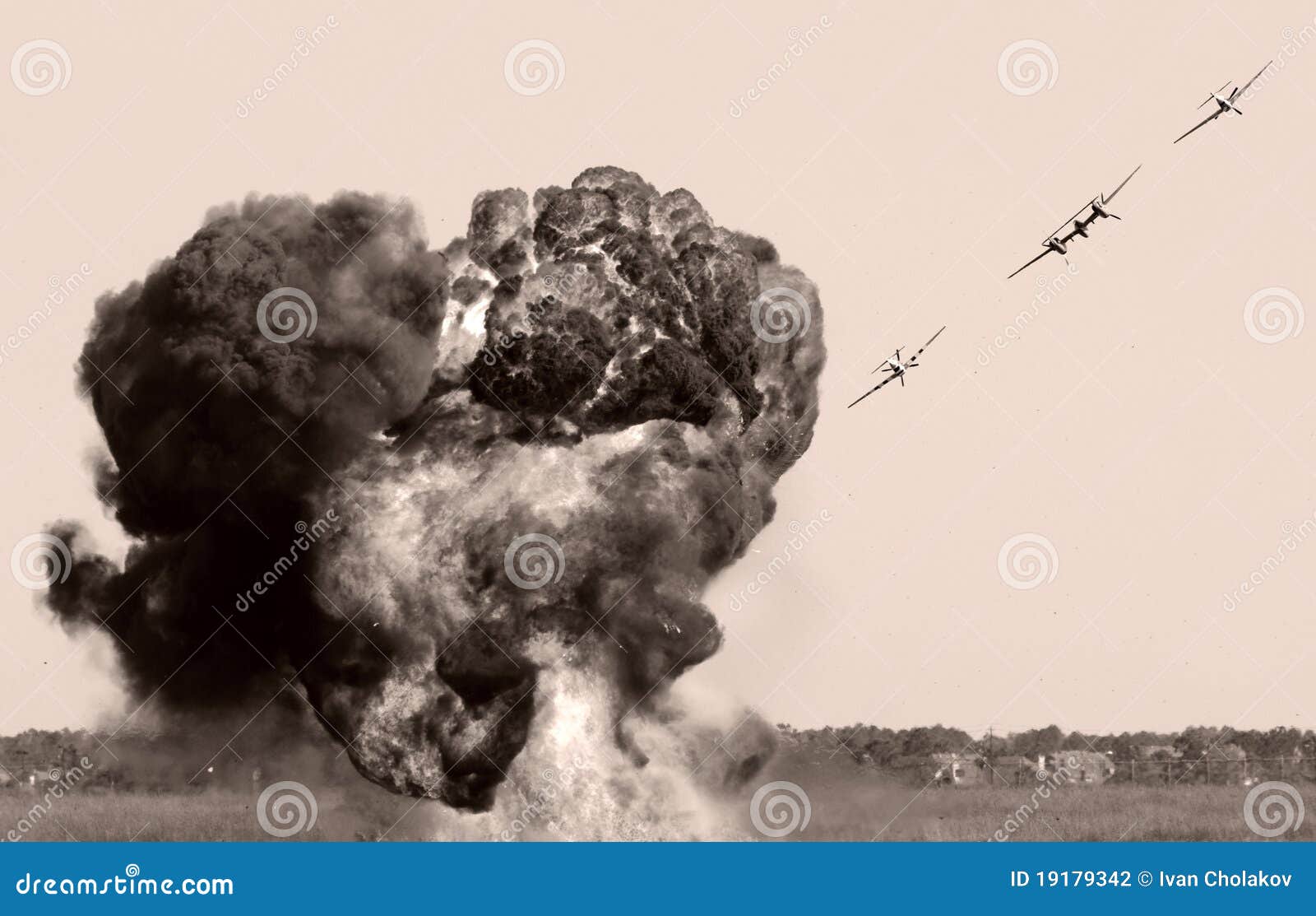Aerial bombardment stock photo. Image of bombardment 19179342