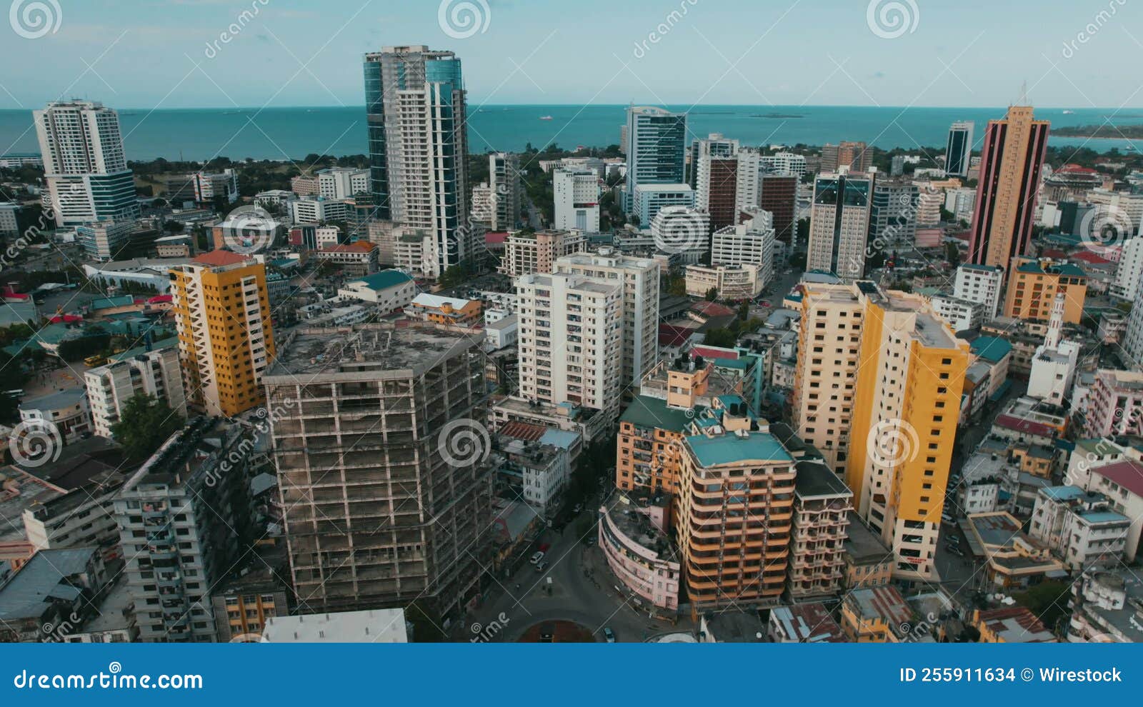 Aerial City View Of Dar Es Salaam Stock Footage Video Of Drone Building 255911634