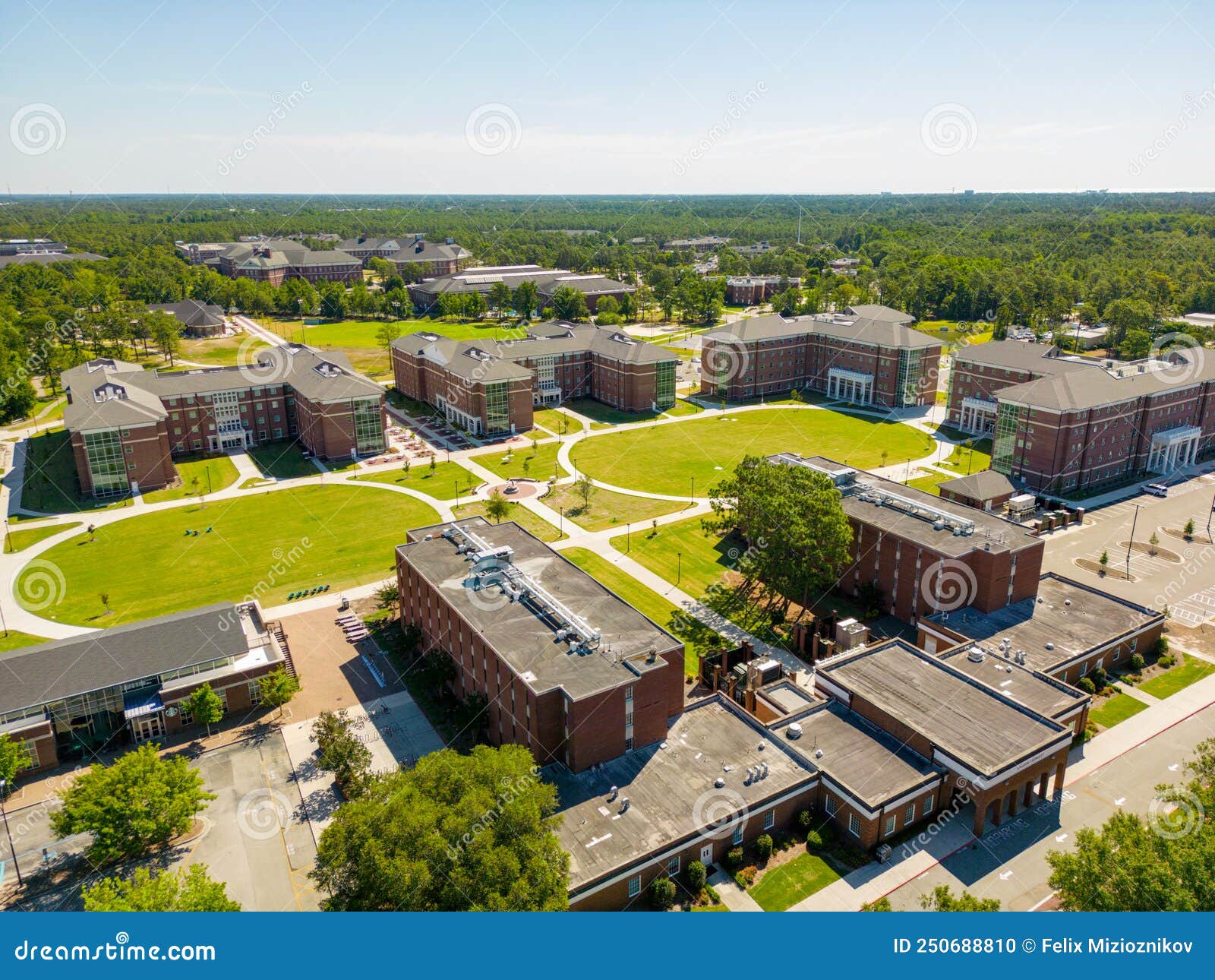 aerial-drone-photo-university-of-north-carolina-at-wilmington-stock-photo-image-of-campus