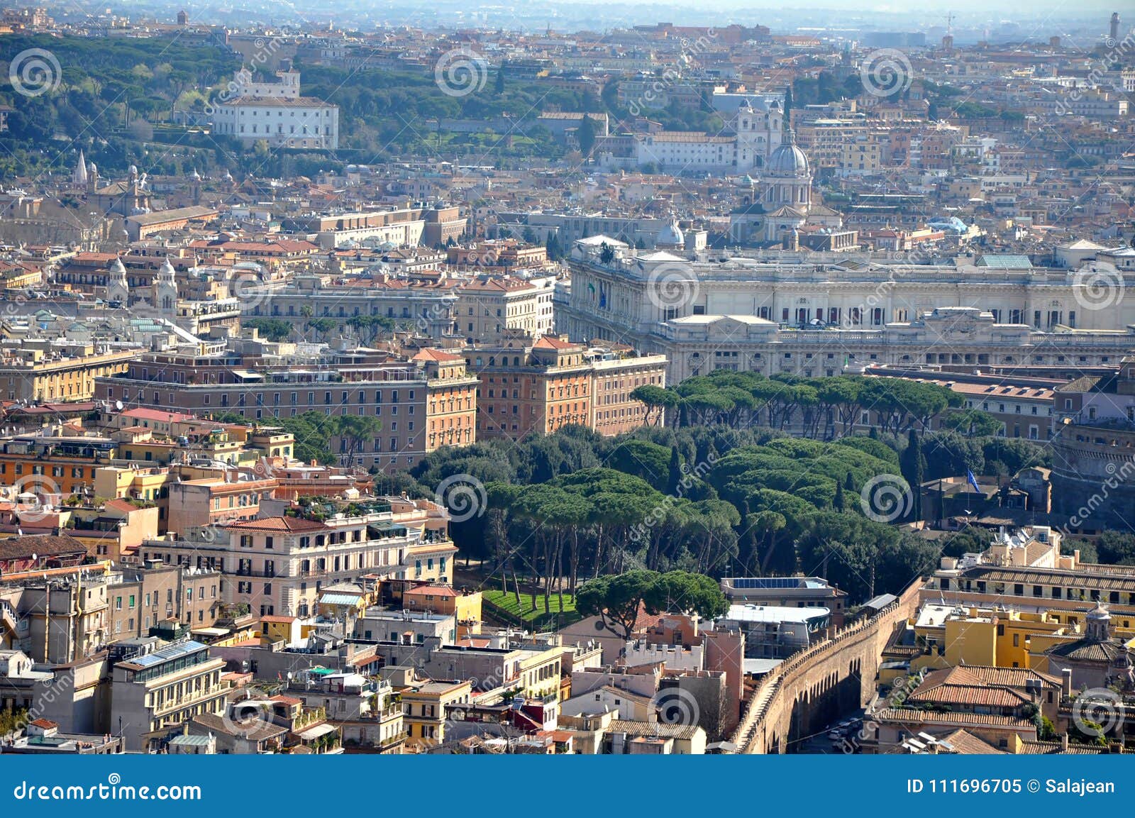 Aerial Drone View of Rome City, Italy Stock Image - Image famous, heritage: 111696705