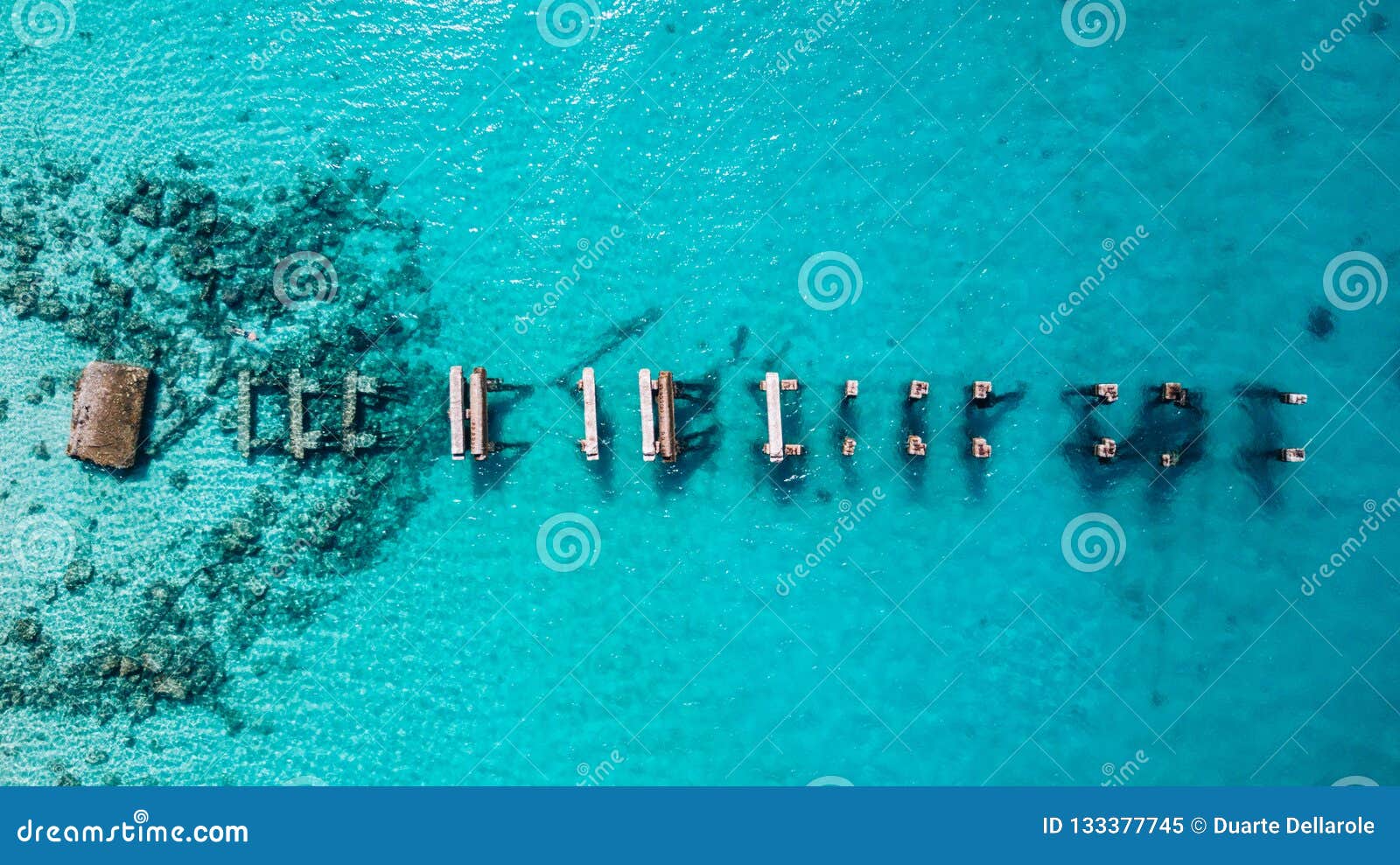 aerial drone view of saona island in punta cana, dominican republic