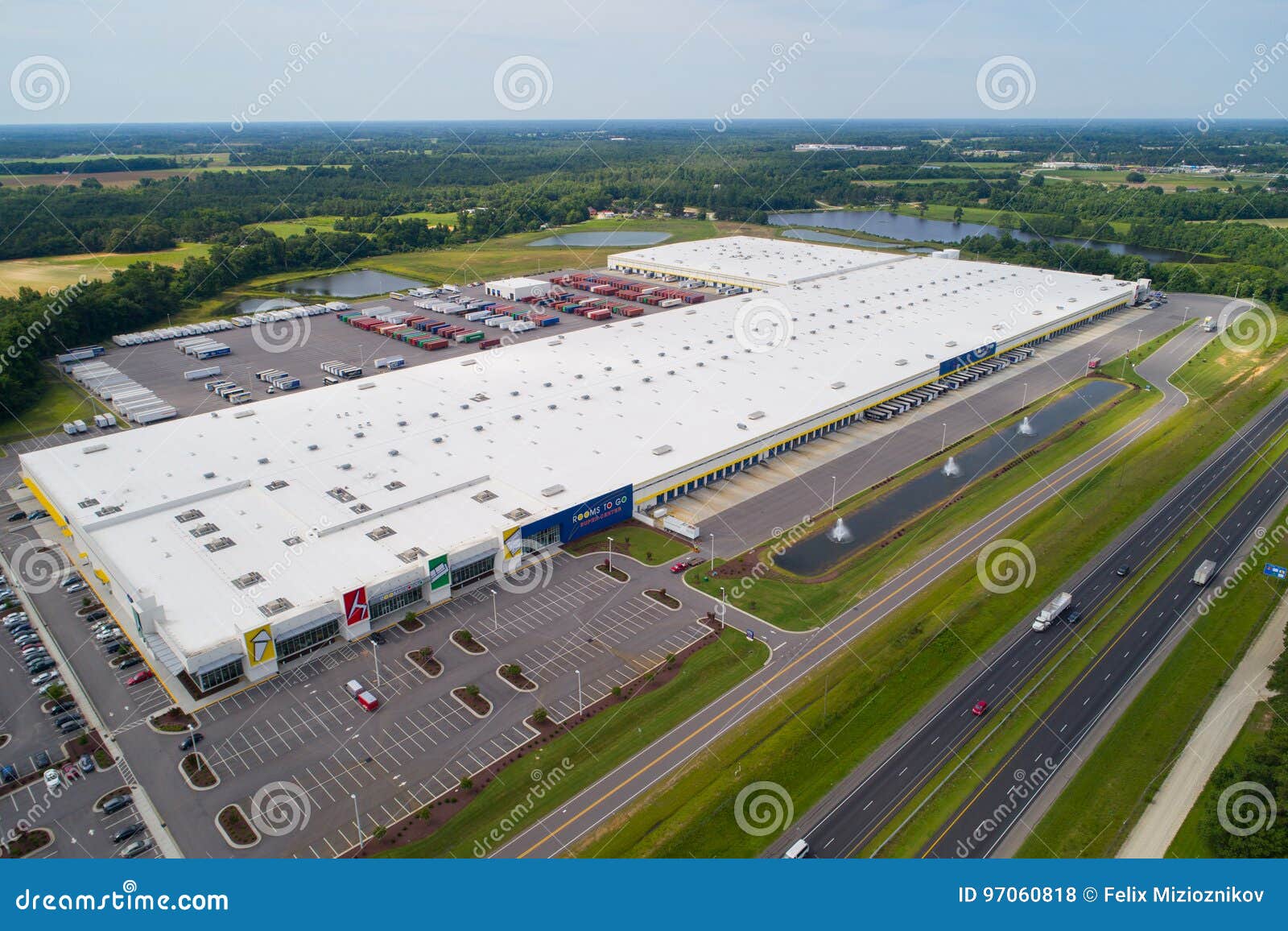 Aerial Image Rooms To Go Supercenter Dunn Nc Usa Editorial