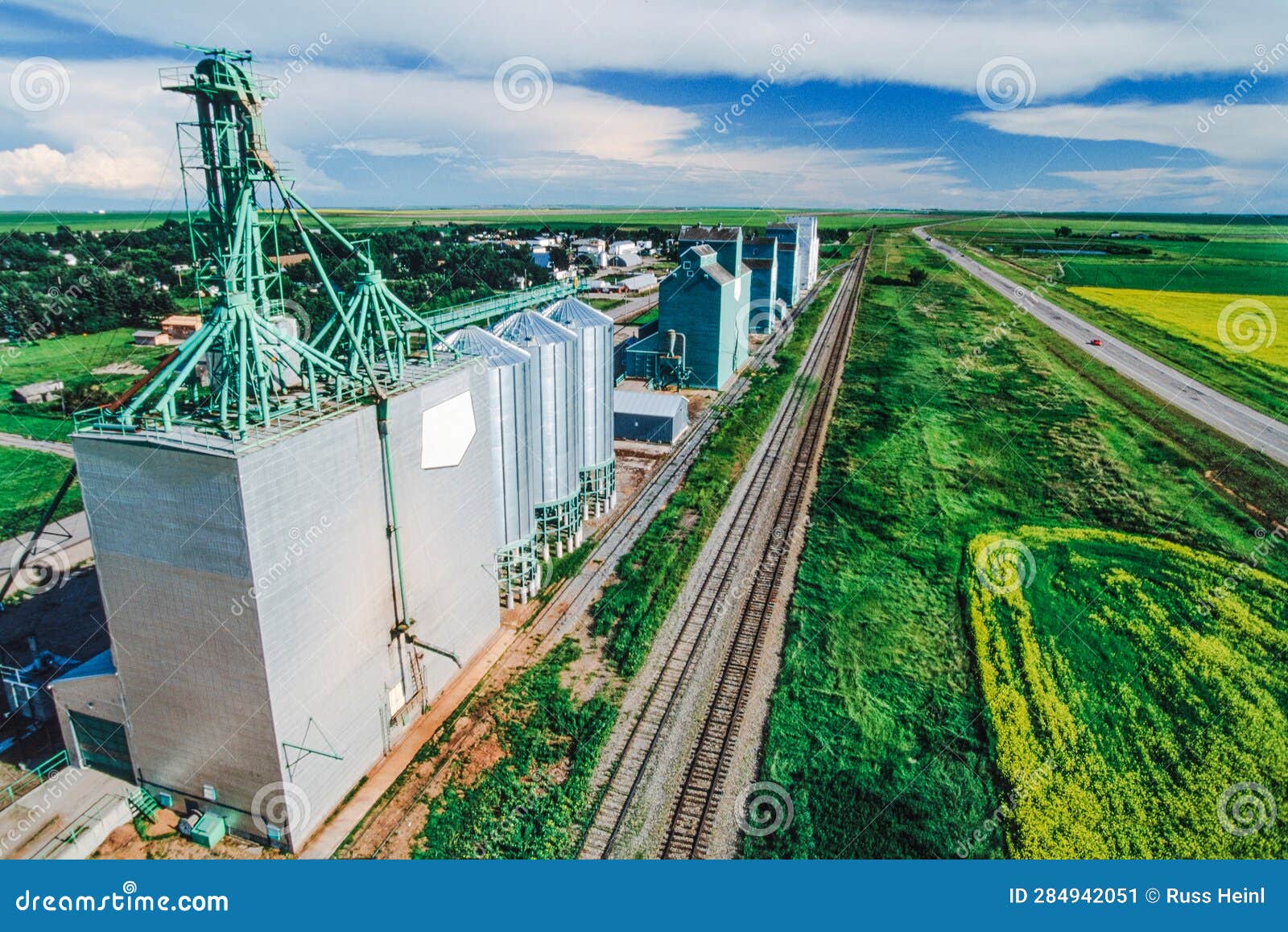 An Aerial Image of Alberta, Canada Stock Image Image of agribusiness