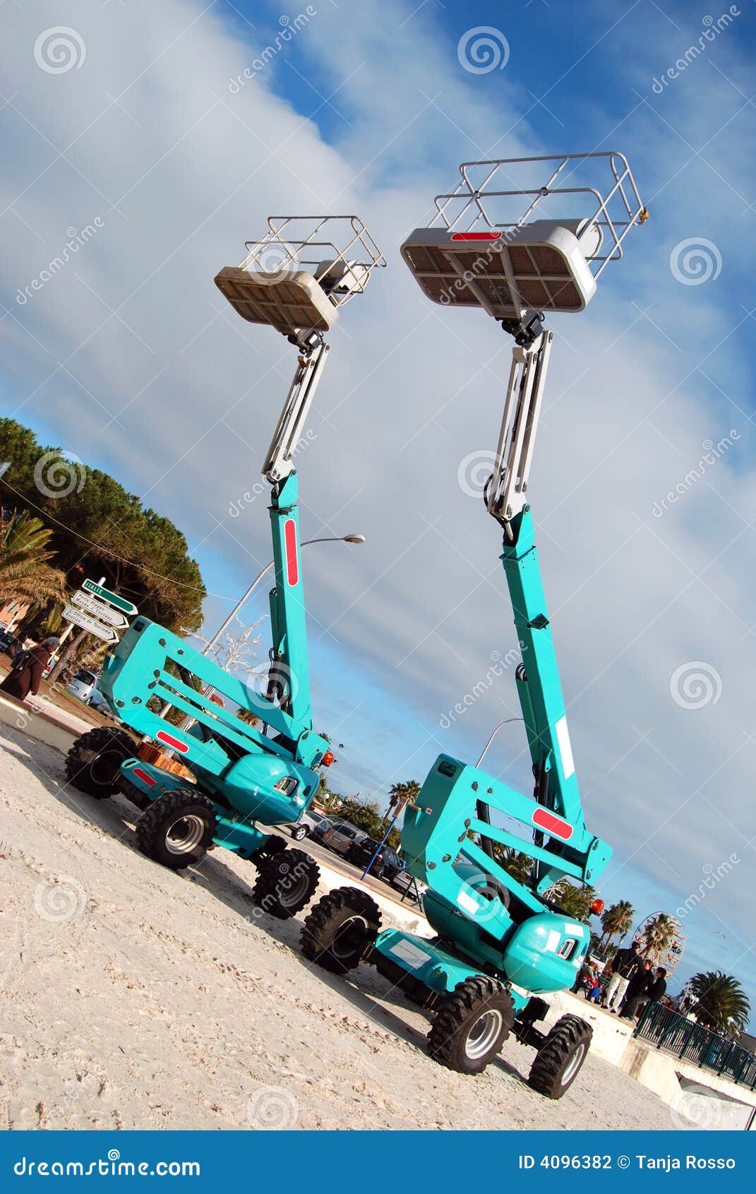 Aerial lifts stock photo. Image of buildings, aerial, construct 4096382