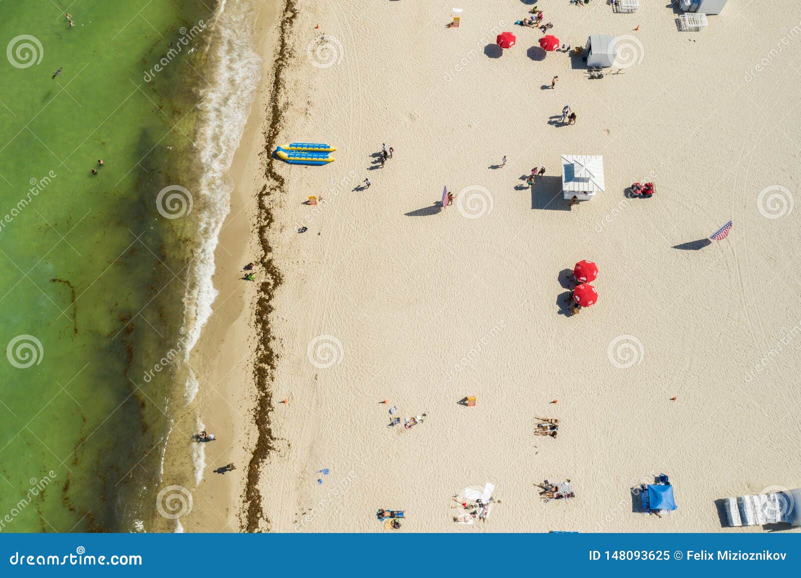 Aerial Overhead Stock Photo People Tanning on the Beach Stock Image ...