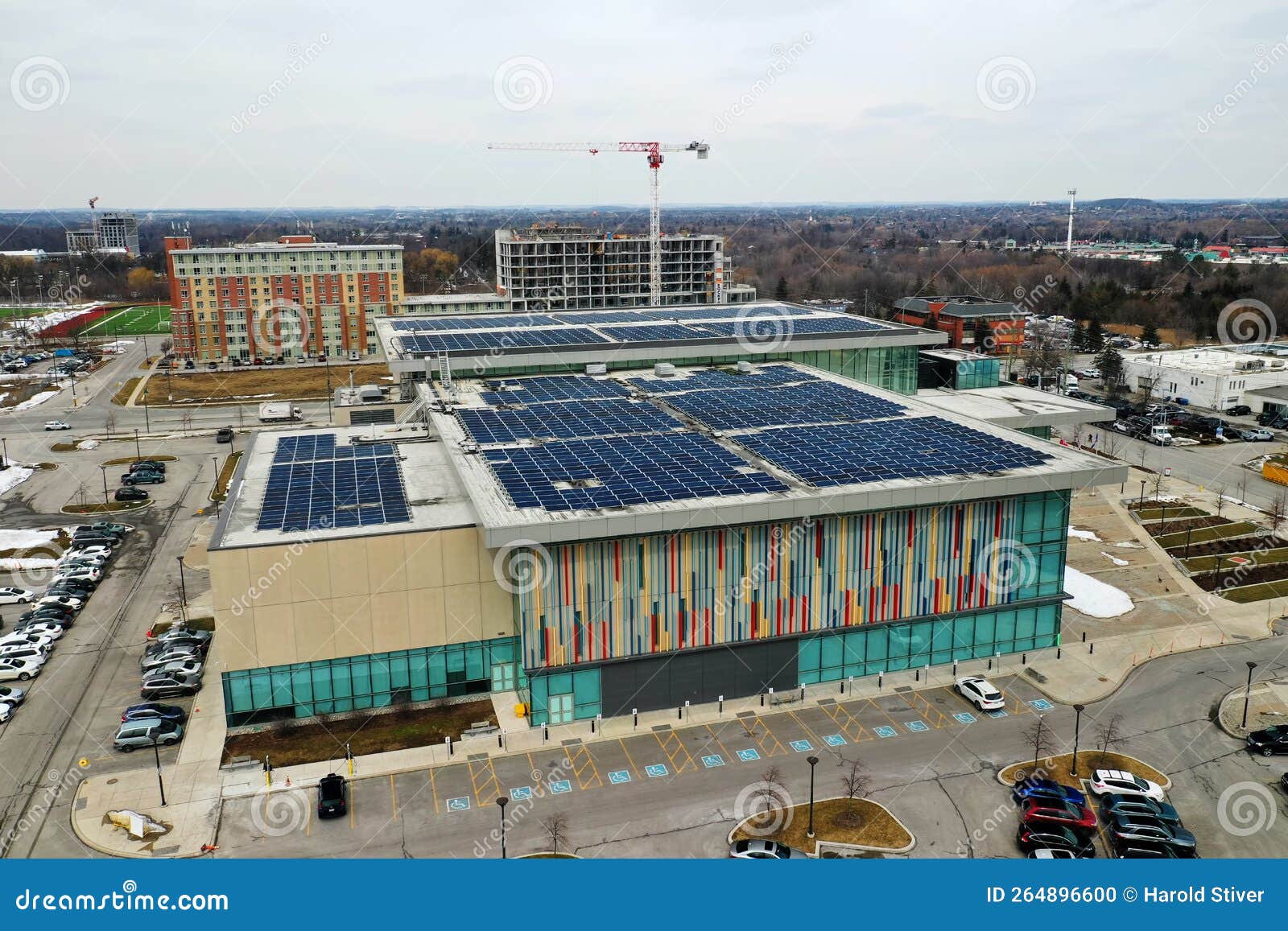 Aerial of the Pan am Centre in Markham, Ontario, Canada Editorial Image