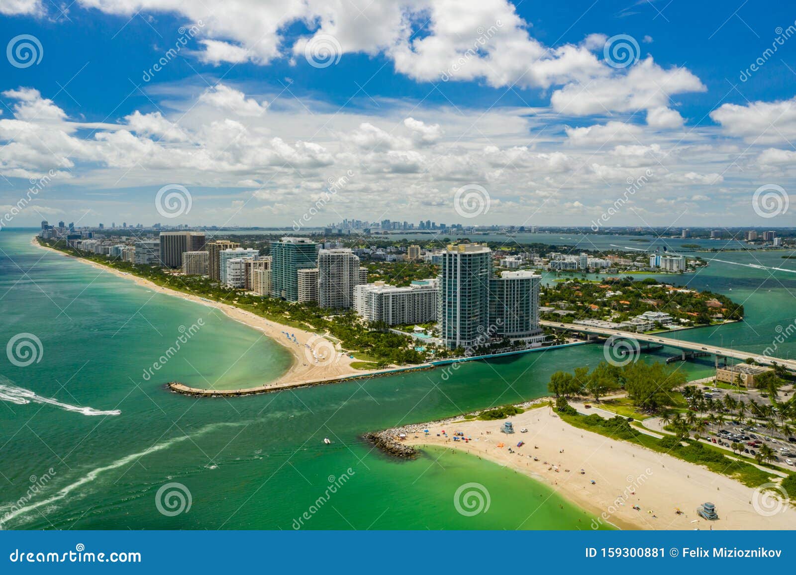 aerial photo miami beach inlet between haulover and bal harbour