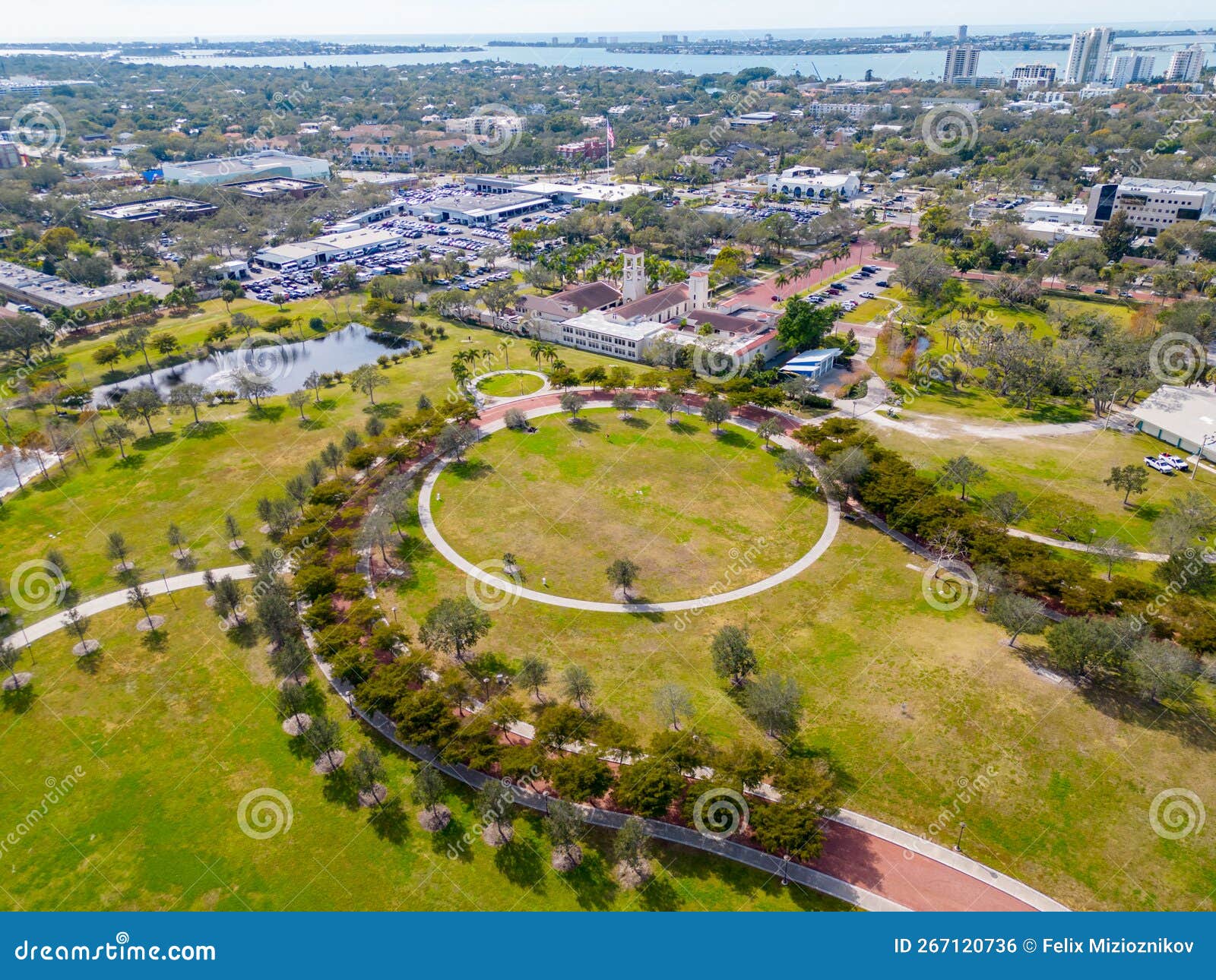 aerial photo sarasota payne park