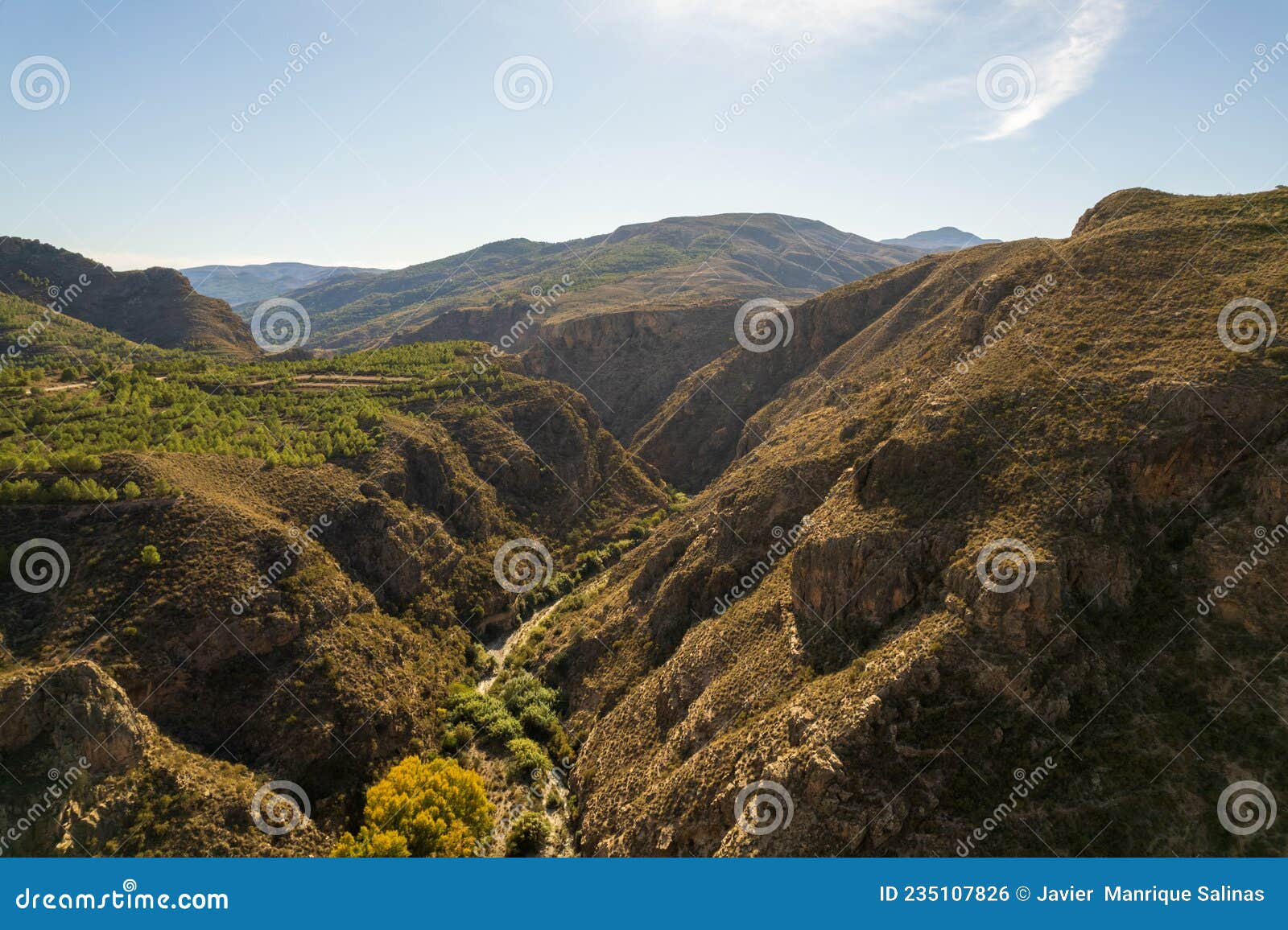 aerial photo of the south of granada in the alpujarra