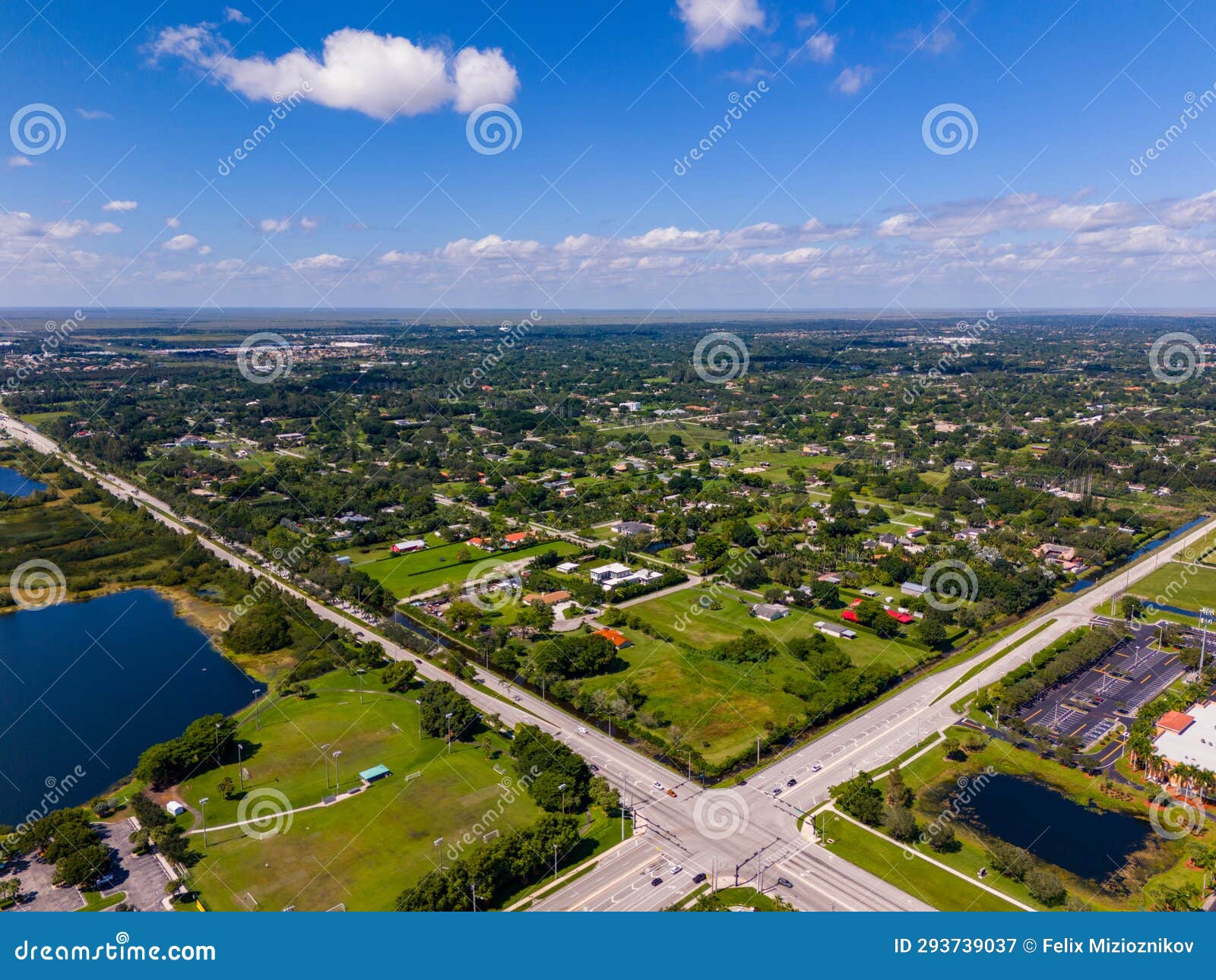 aerial photo southwest ranches florida