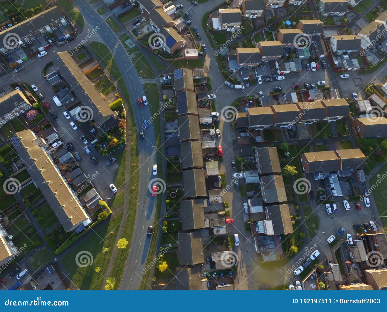 Aerial Photo of Sutton Park, Housing Estate Hull Stock Image - Image of