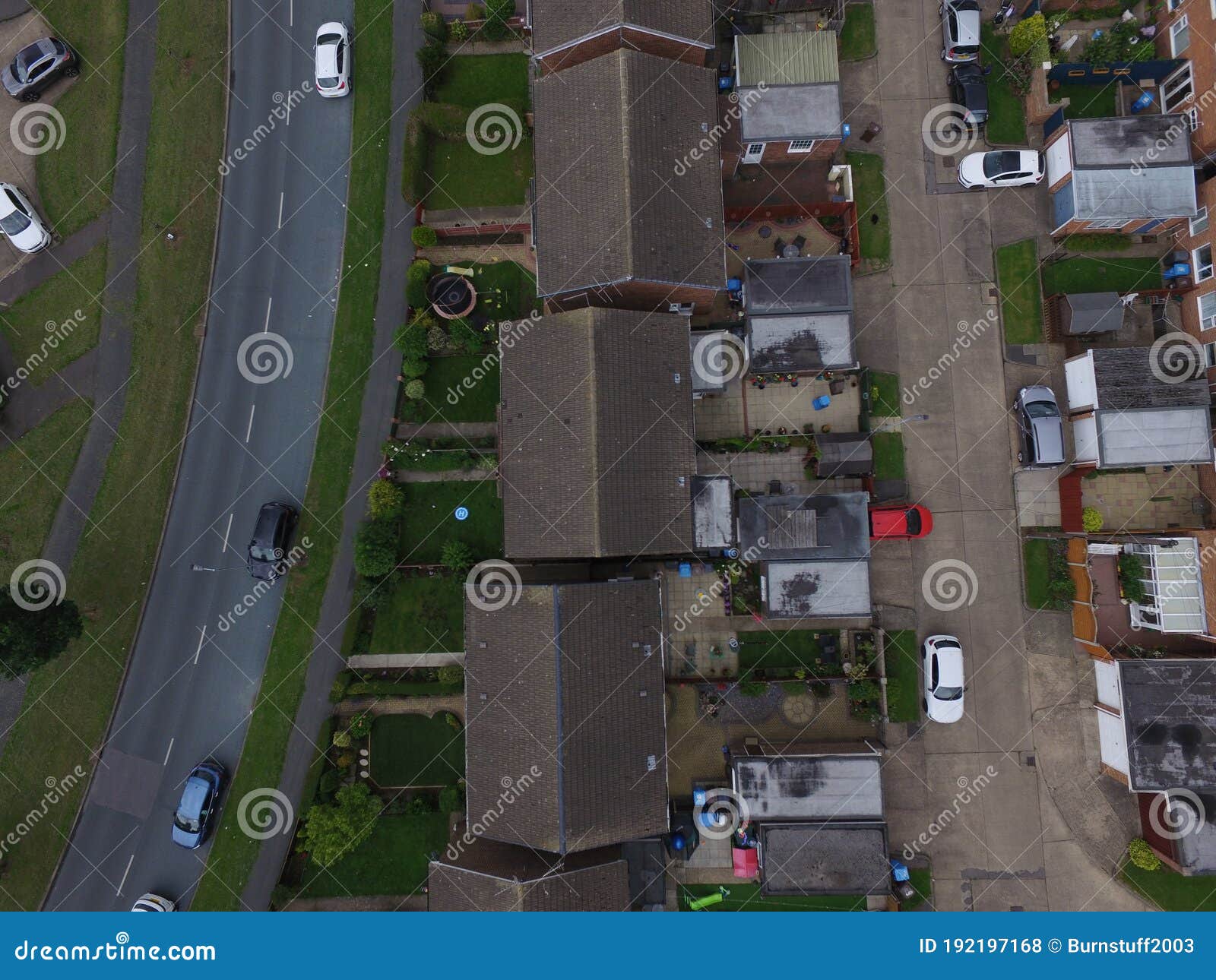 Aerial Photo of Sutton Park, Housing Estate Hull Stock Photo - Image of