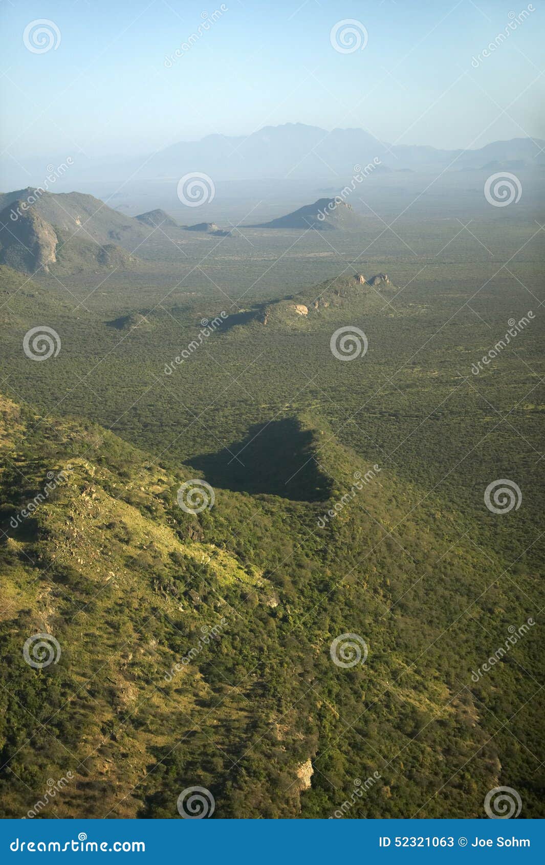 aerial photos of landforms at lewa conservancy in kenya, africa