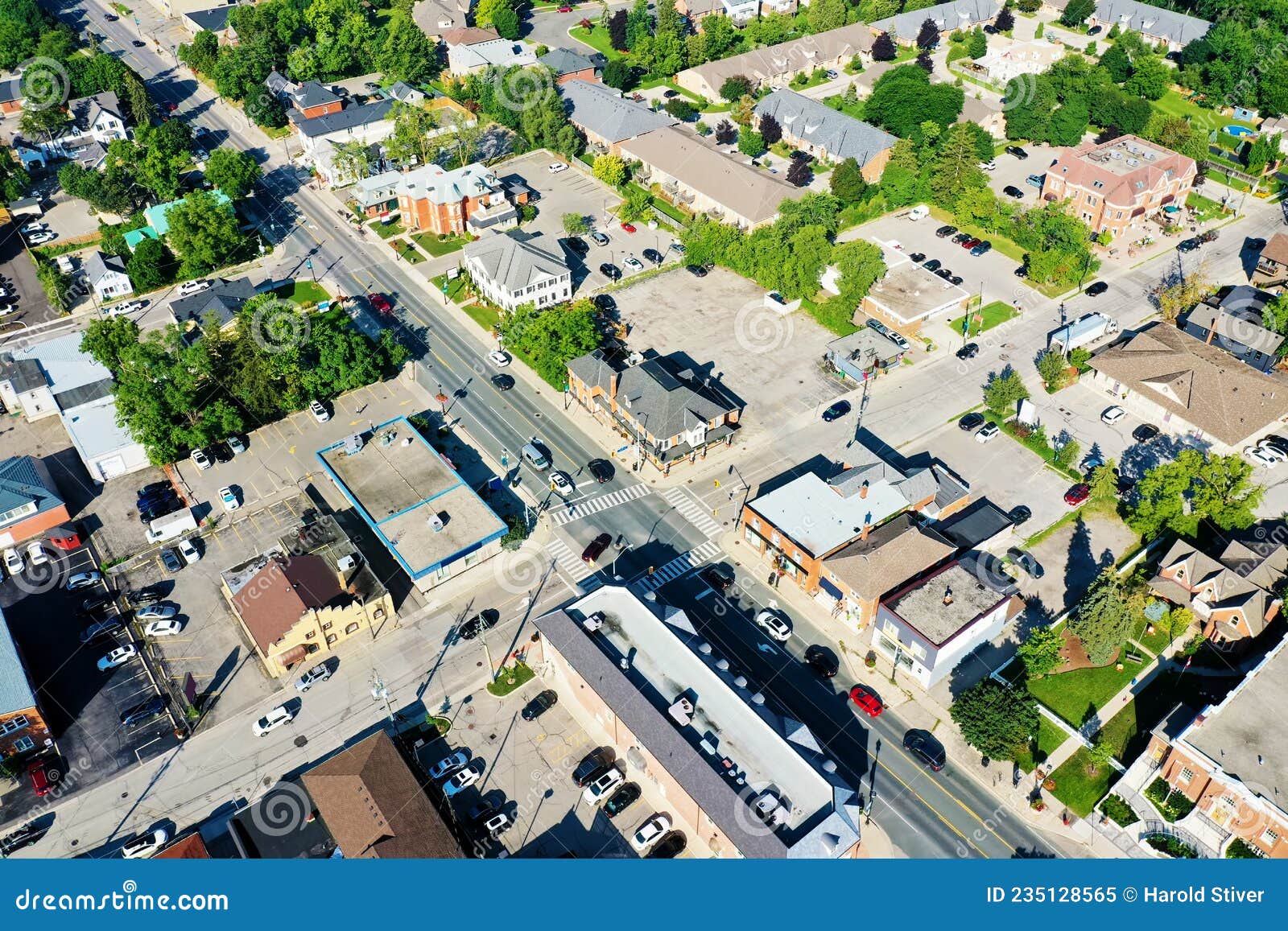 Aerial Scene of Waterdown, Ontario, Canada Stock Image - Image of ...