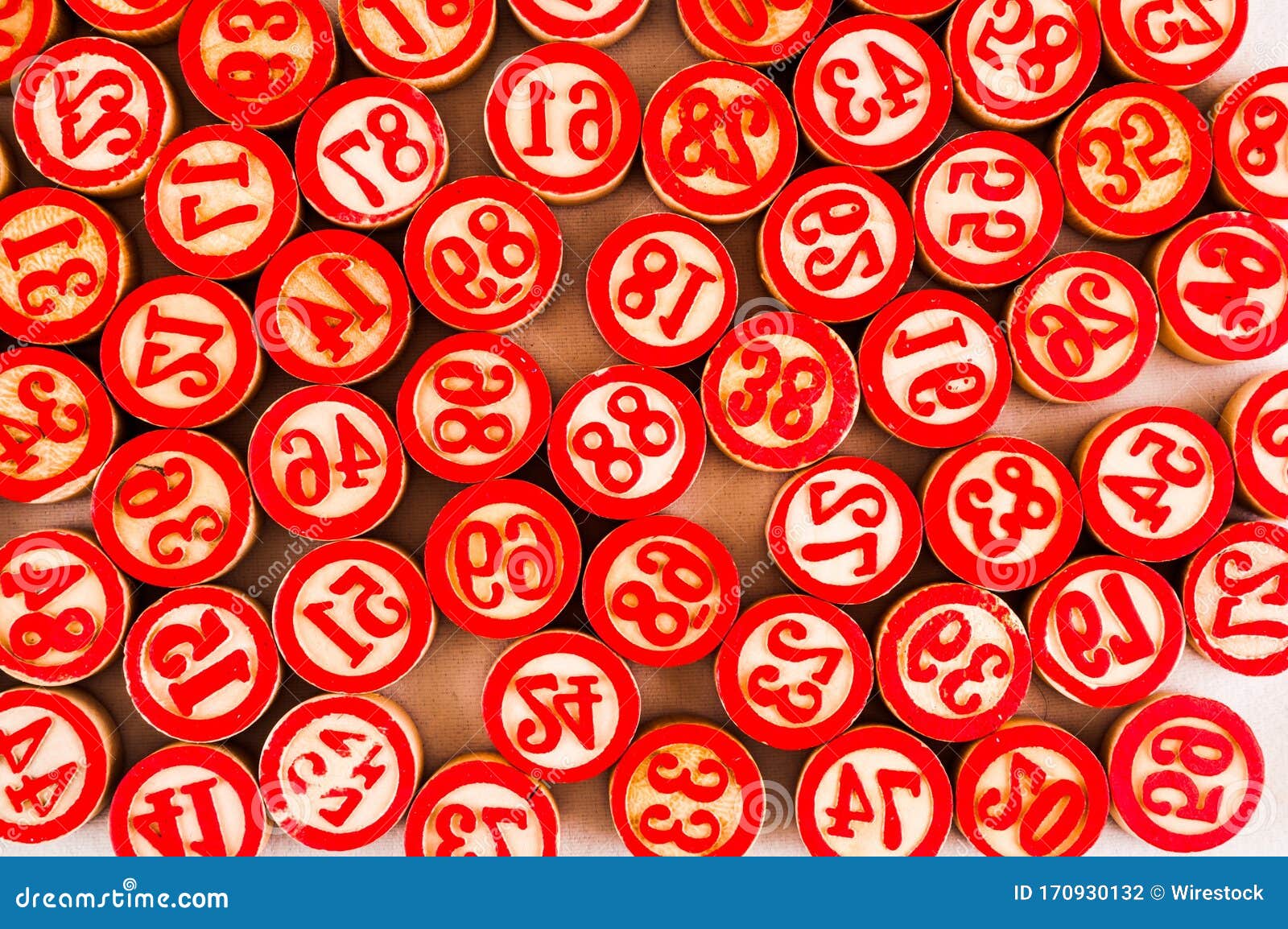 Lucky Numbers In Various Colours RoyaltyFree Stock Image