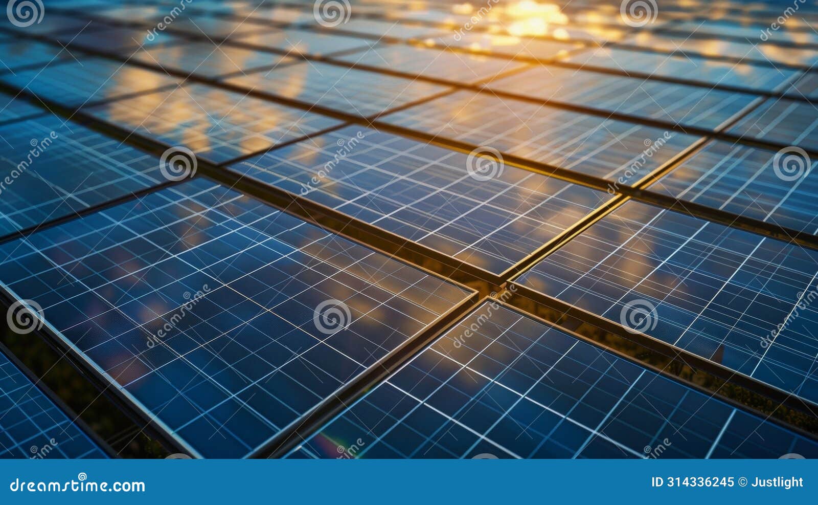 an aerial shot showcasing a largescale floating solar panel system covering a vast expanse of water providing renewable
