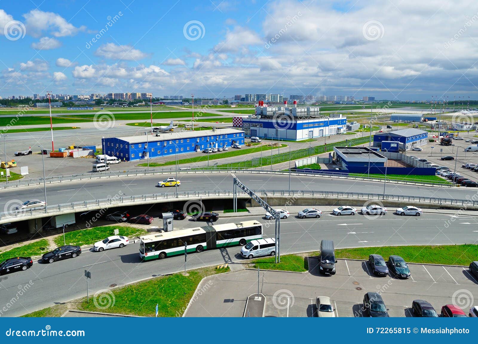 Aerial View Of Airport Auto Crowded Parking Lot In Pulkovo International Airport In Saint Petersburg Russia Editorial Image Image Of Petersburg Environment 72265815