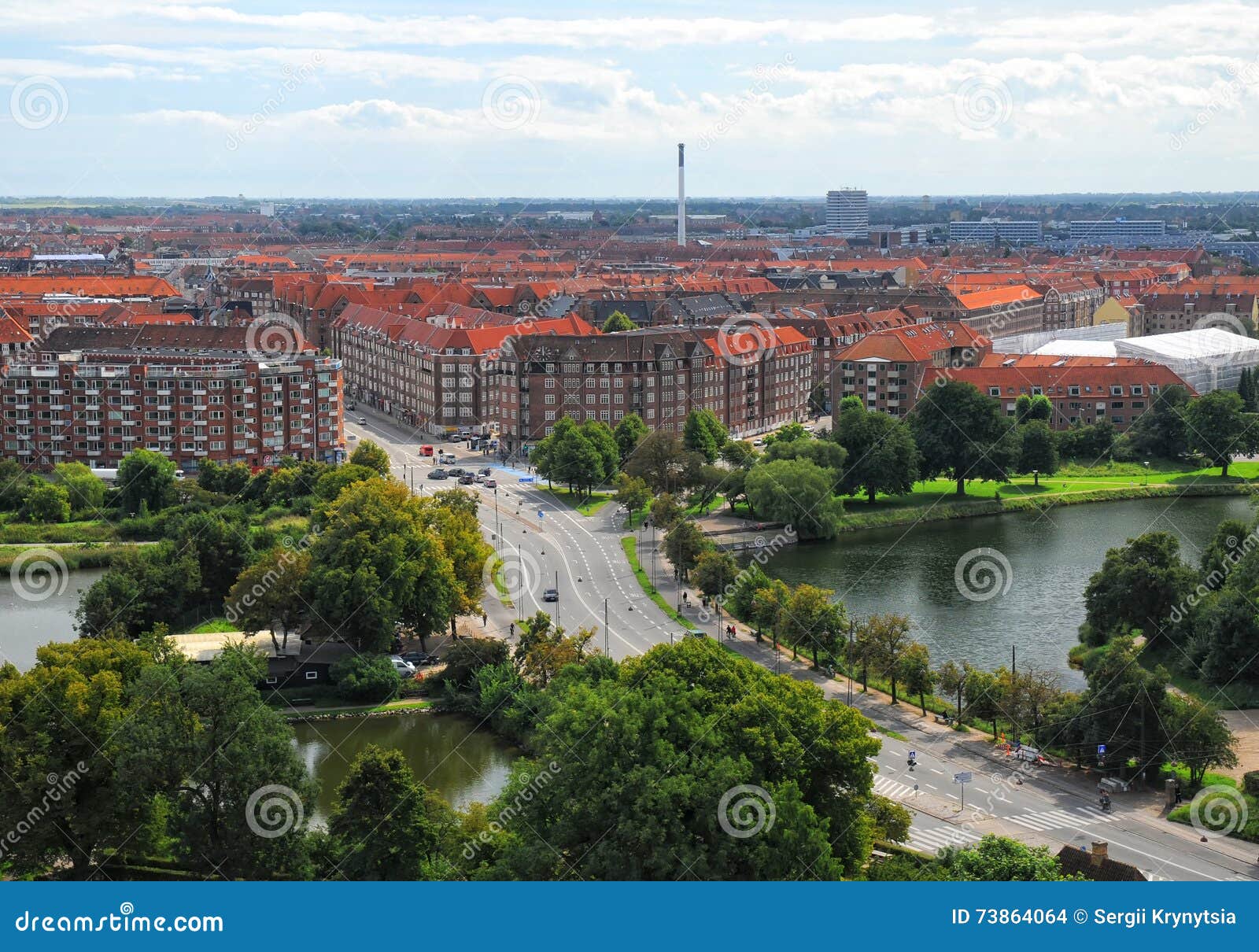 Aerial View Amagerbro District in Copenhagen, Denmark Stock Photo - Image of outdoors, copenhagen: 73864064