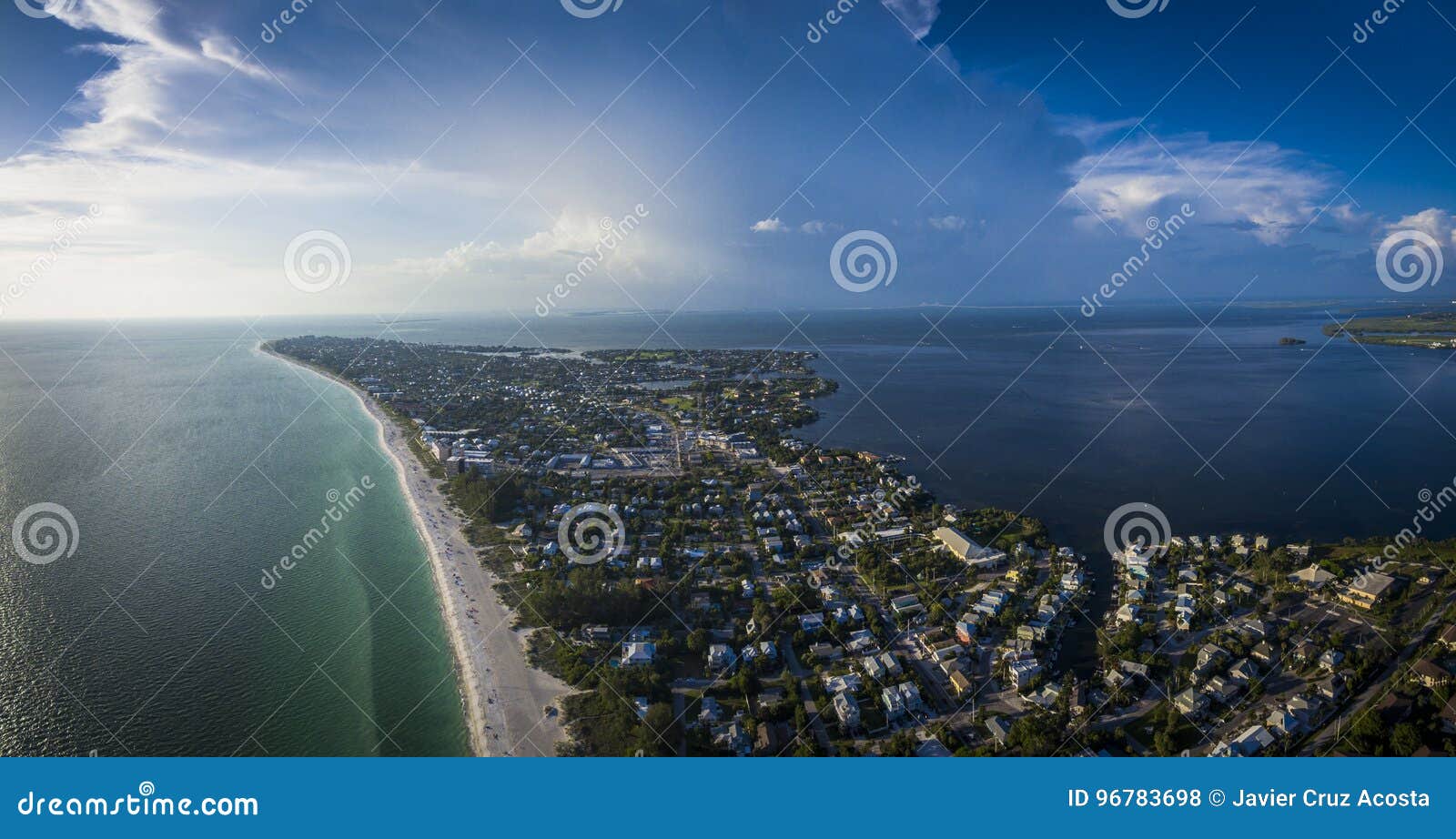 aerial view of anna maria island