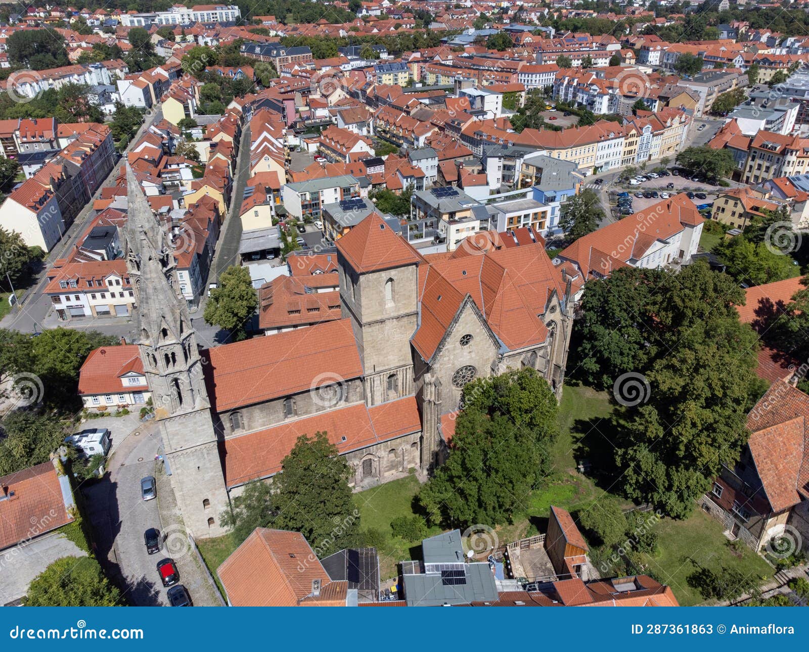 Aerial View from Arnstadt in Germany Stock Image Image of history