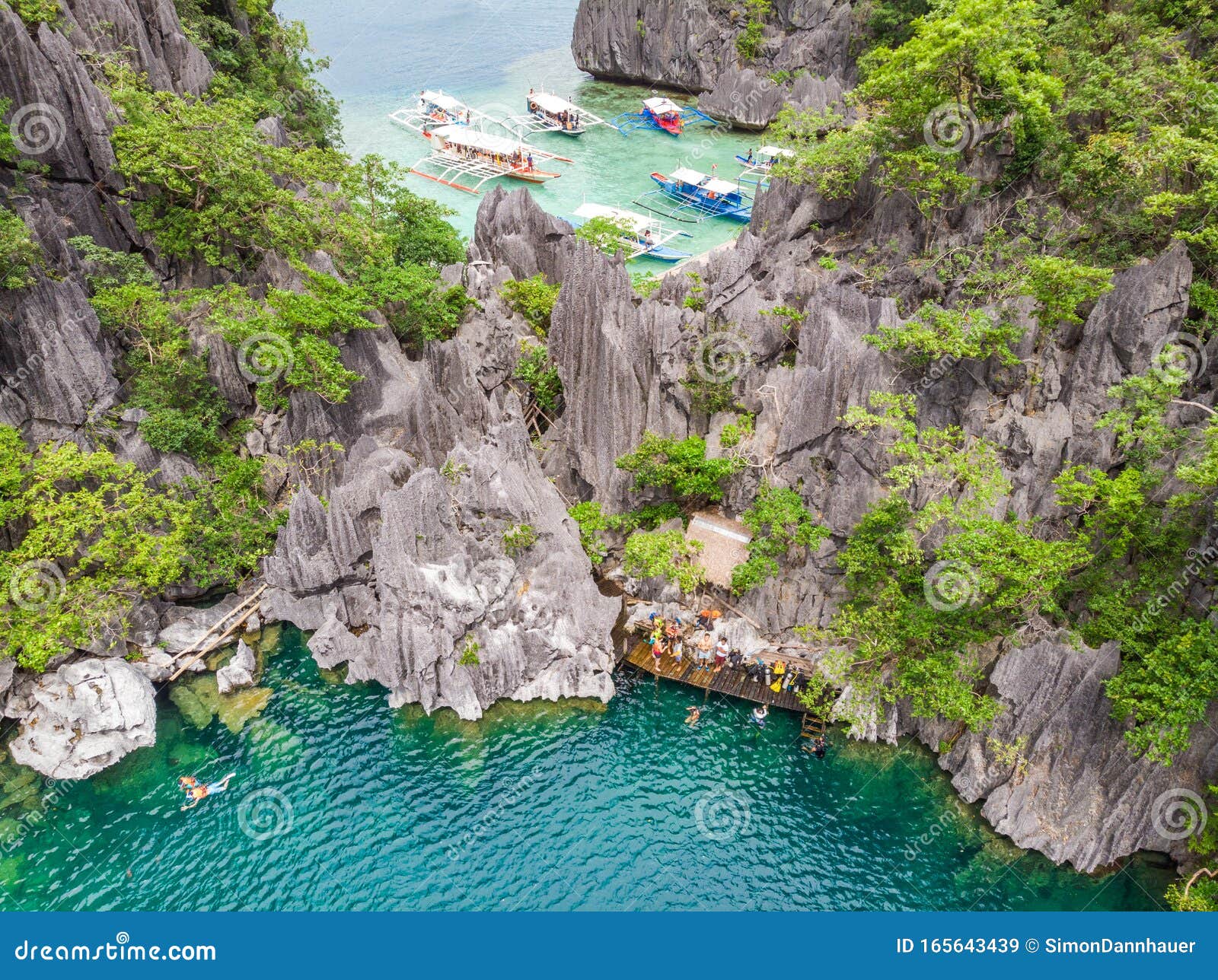 Barracuda Lake In Coron, Palawan, Philippines Editorial Image