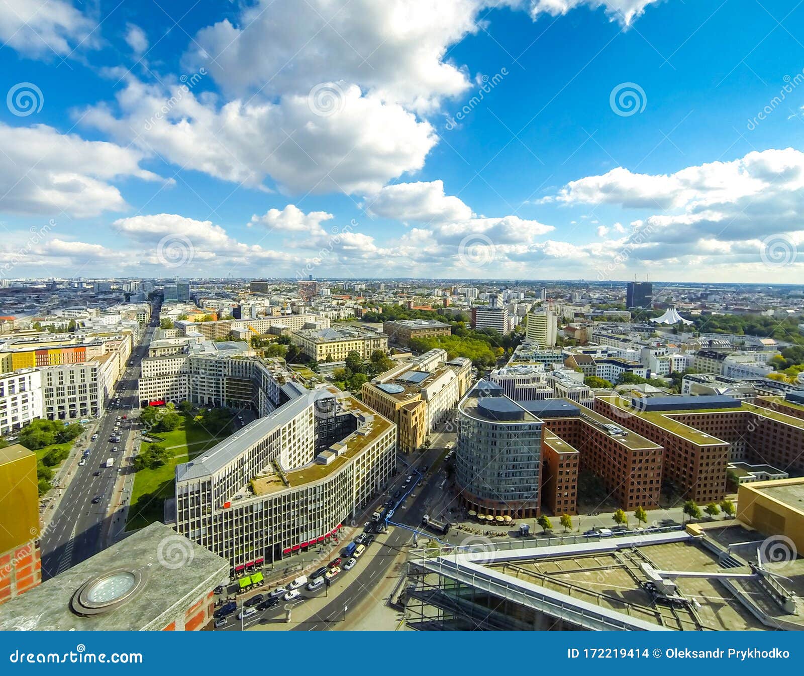 Prevail Humanistisk lommelygter Aerial View of Berlin Center, Germany Stock Photo - Image of deutschland,  potsdamer: 172219414