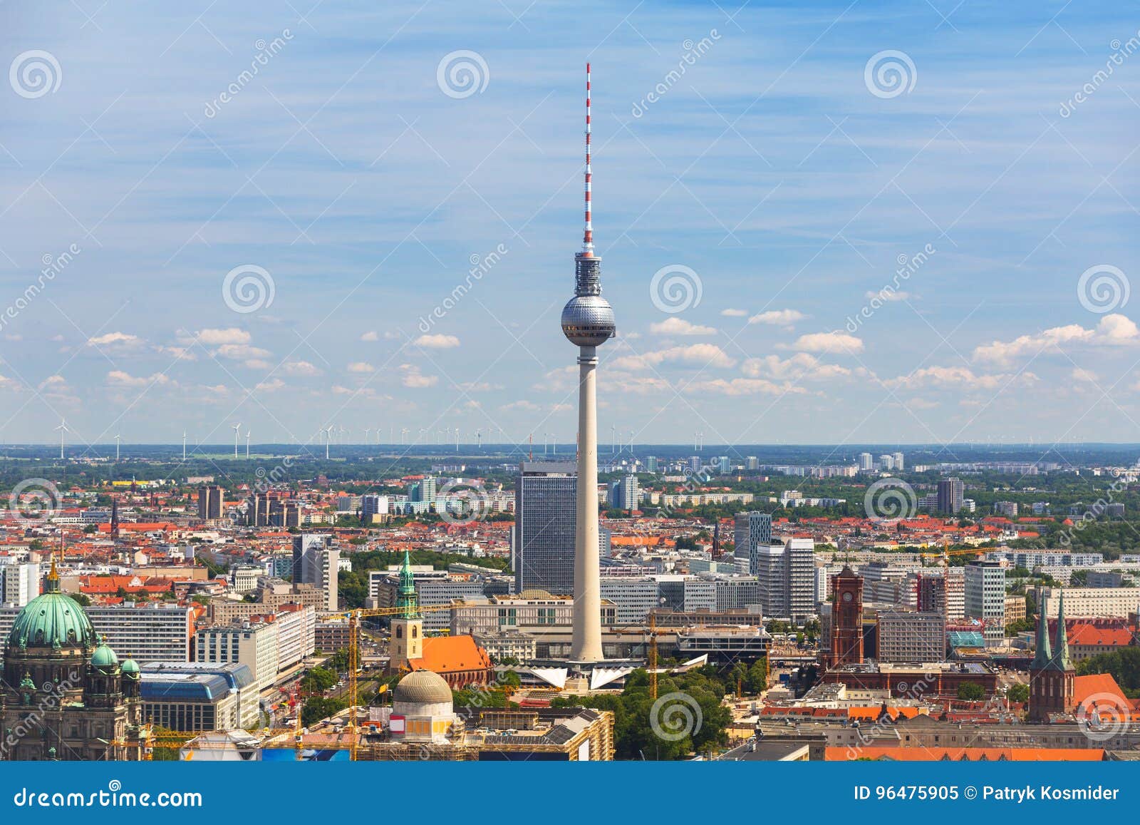 Aerial view of Berlin city stock image. Image of berlin - 96475905