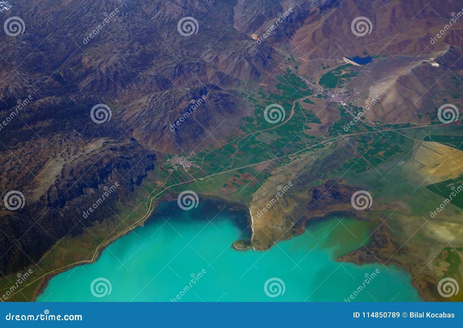 Aerial View Of Beysehir Lake In Konya Turkey Stock Image Image Of
