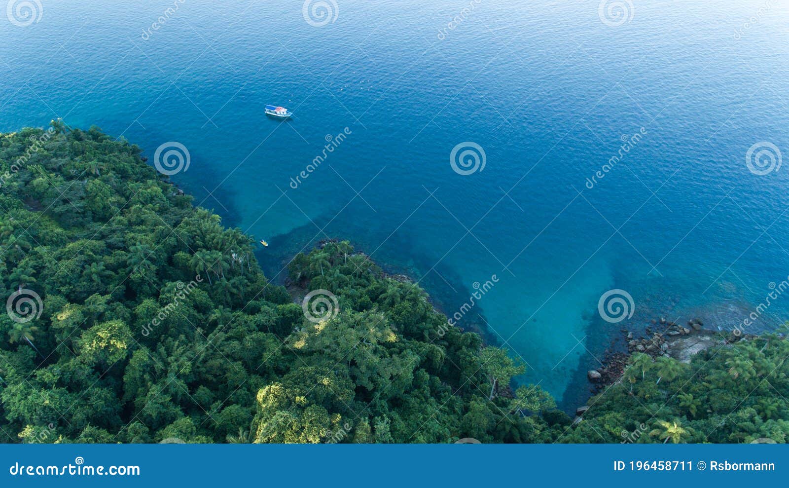 aerial view of this caribbean island