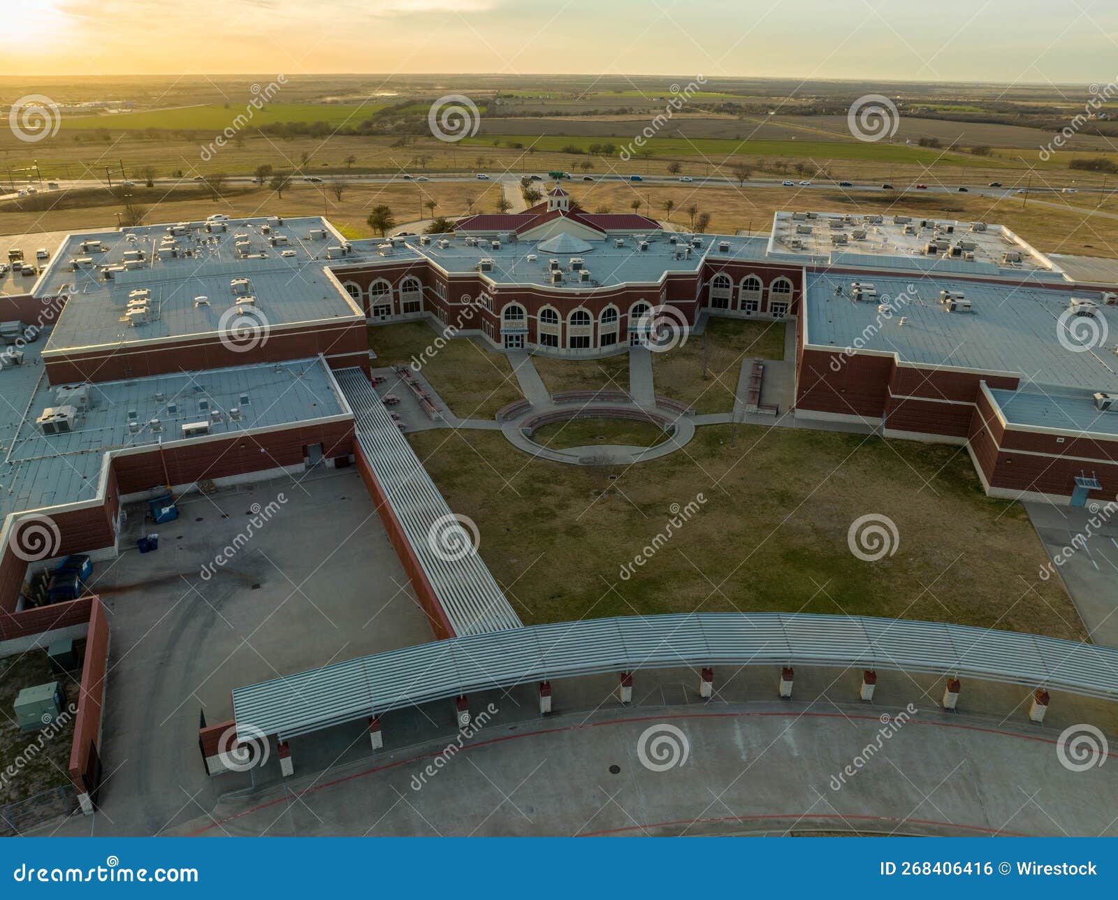 Aerial View of Celina High School in Texas, USA Editorial Photo Image