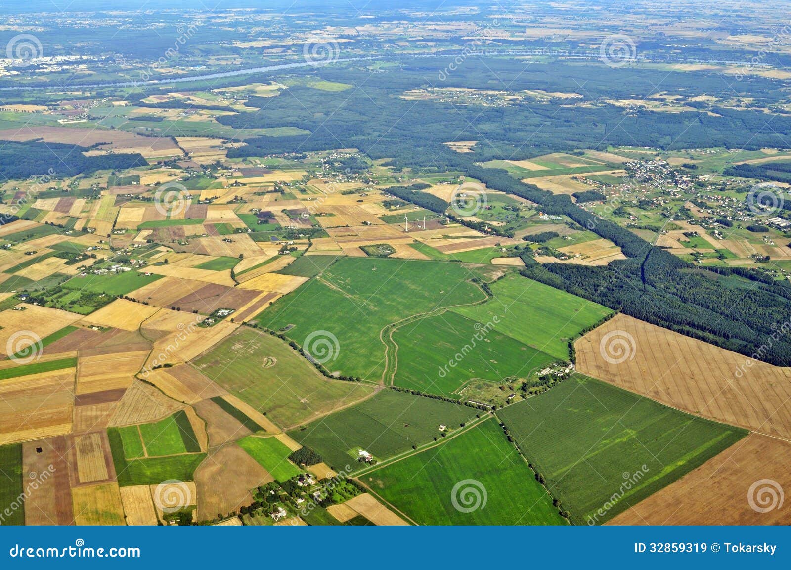 aerial view - central poland