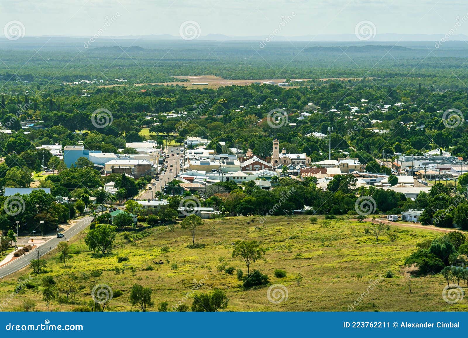 Aerial View of Charters Towers Town, Queensland, Australia Stock Image ...