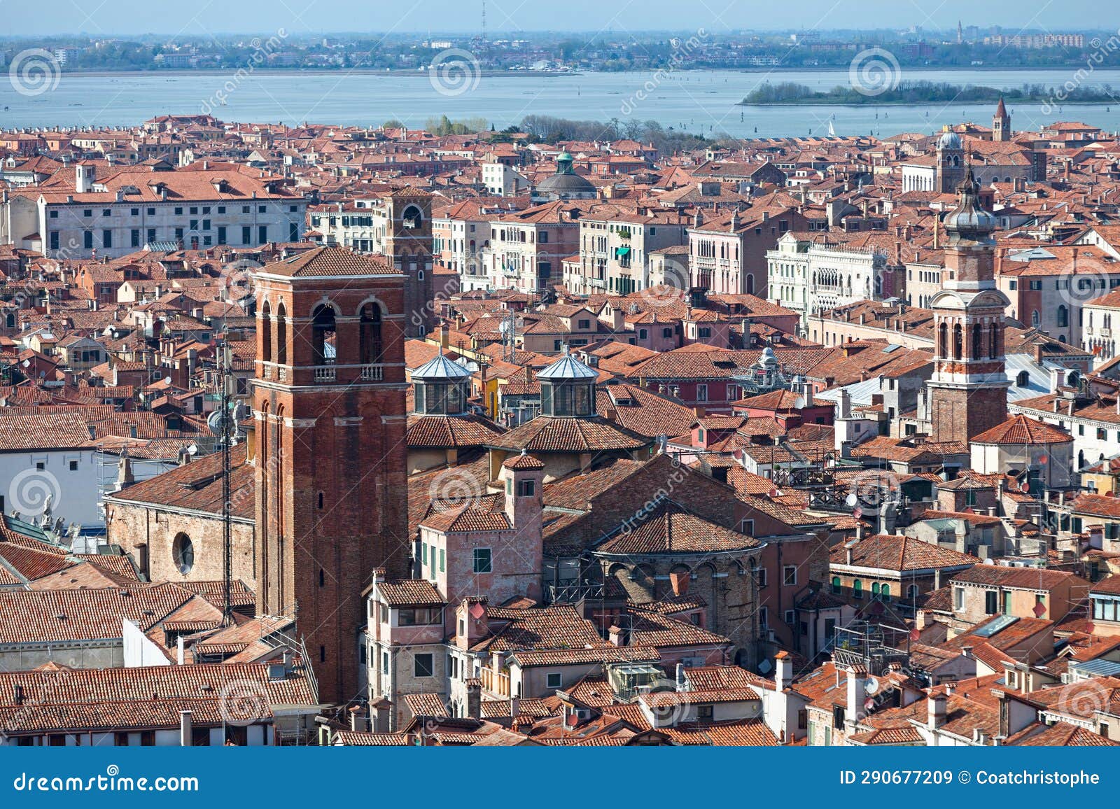 aerial view of the church of san salvatoree in venice
