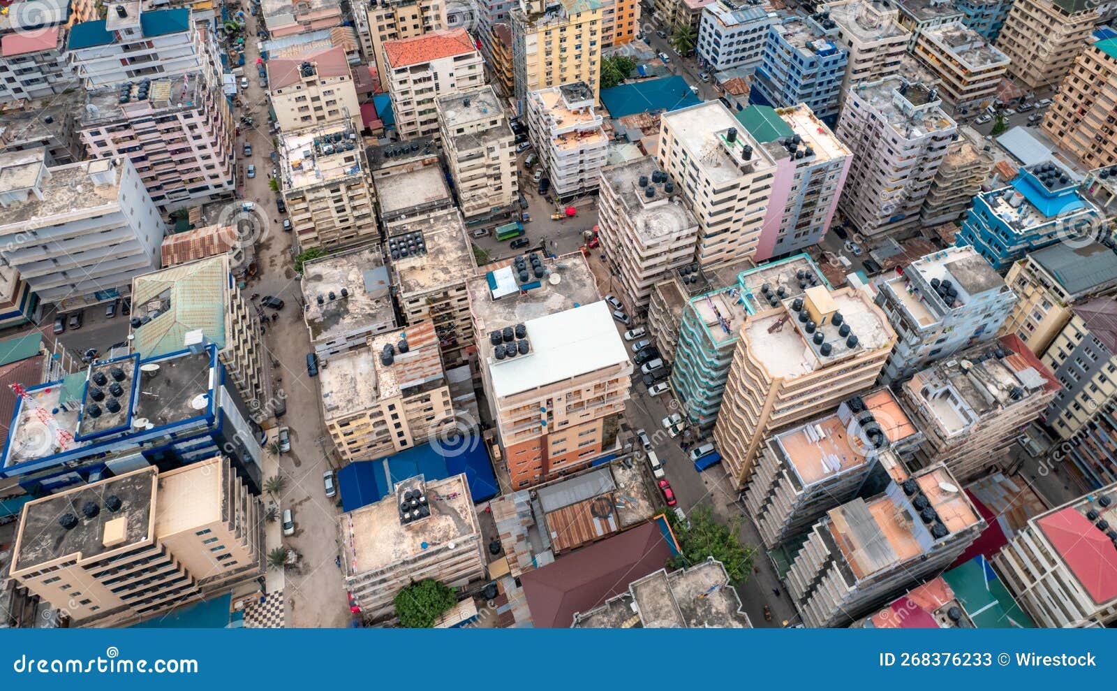 Aerial View Of The City Of Dar Es Salaam Stock Image Image Of Building Night 268376233