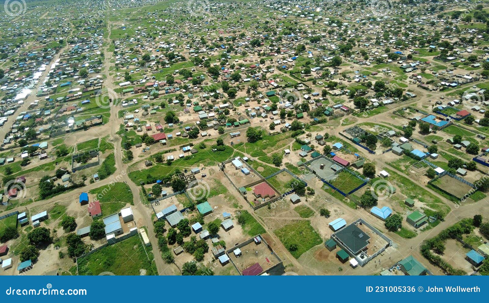 Aerial View of the City of Juba, South Sudan Stock Photo Image of
