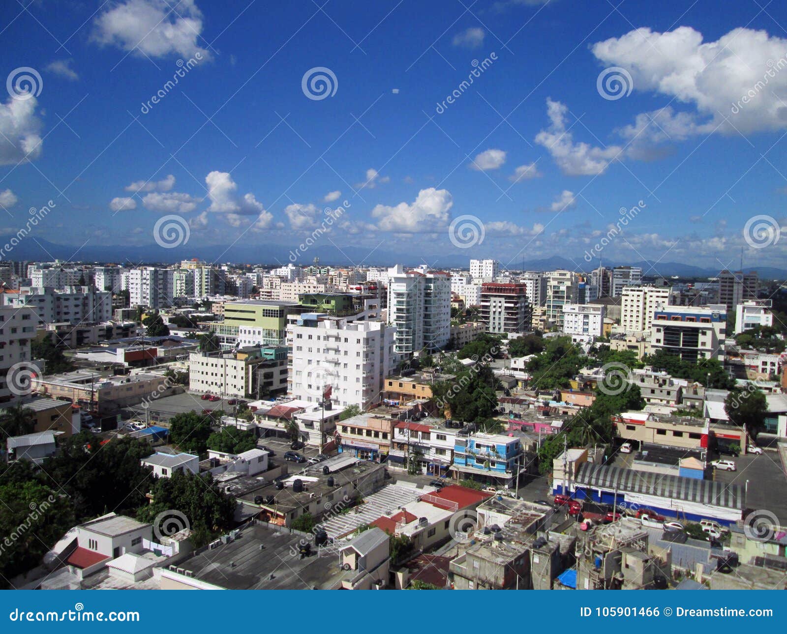 aerial view of the city of santo domingo, dominican republic