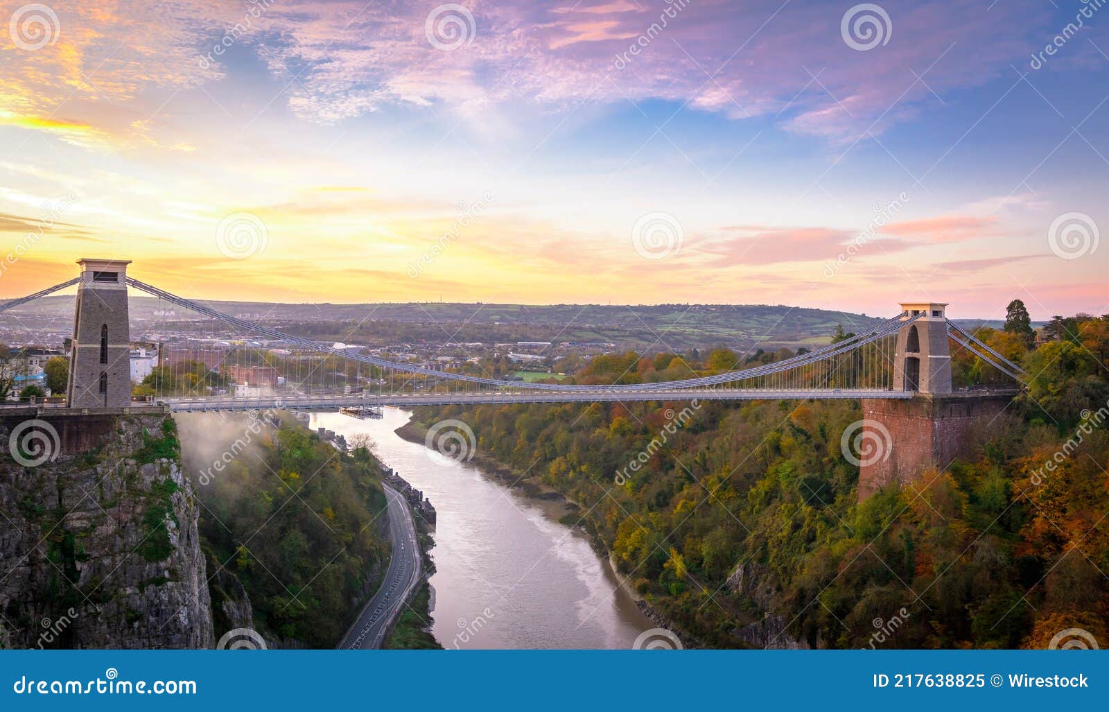 Aerial View of Clifton Down Bristol UK Stock Image Image of britain