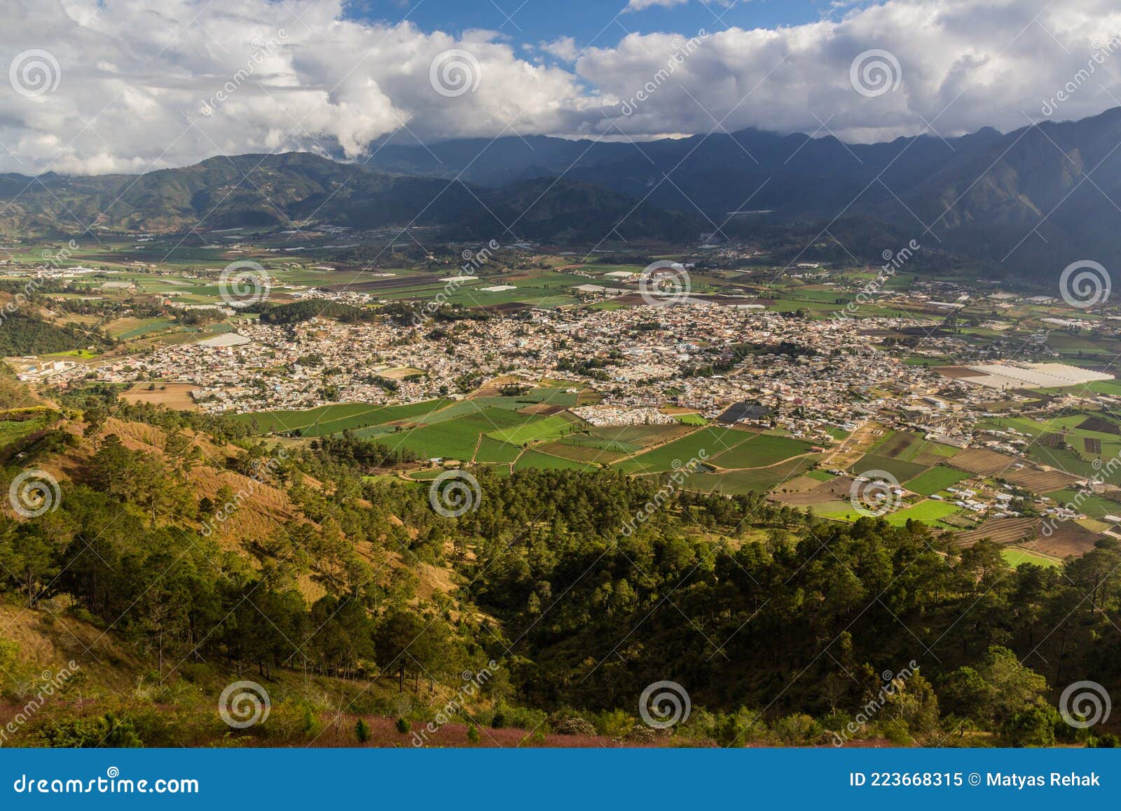 aerial view of constanza, dominican republ