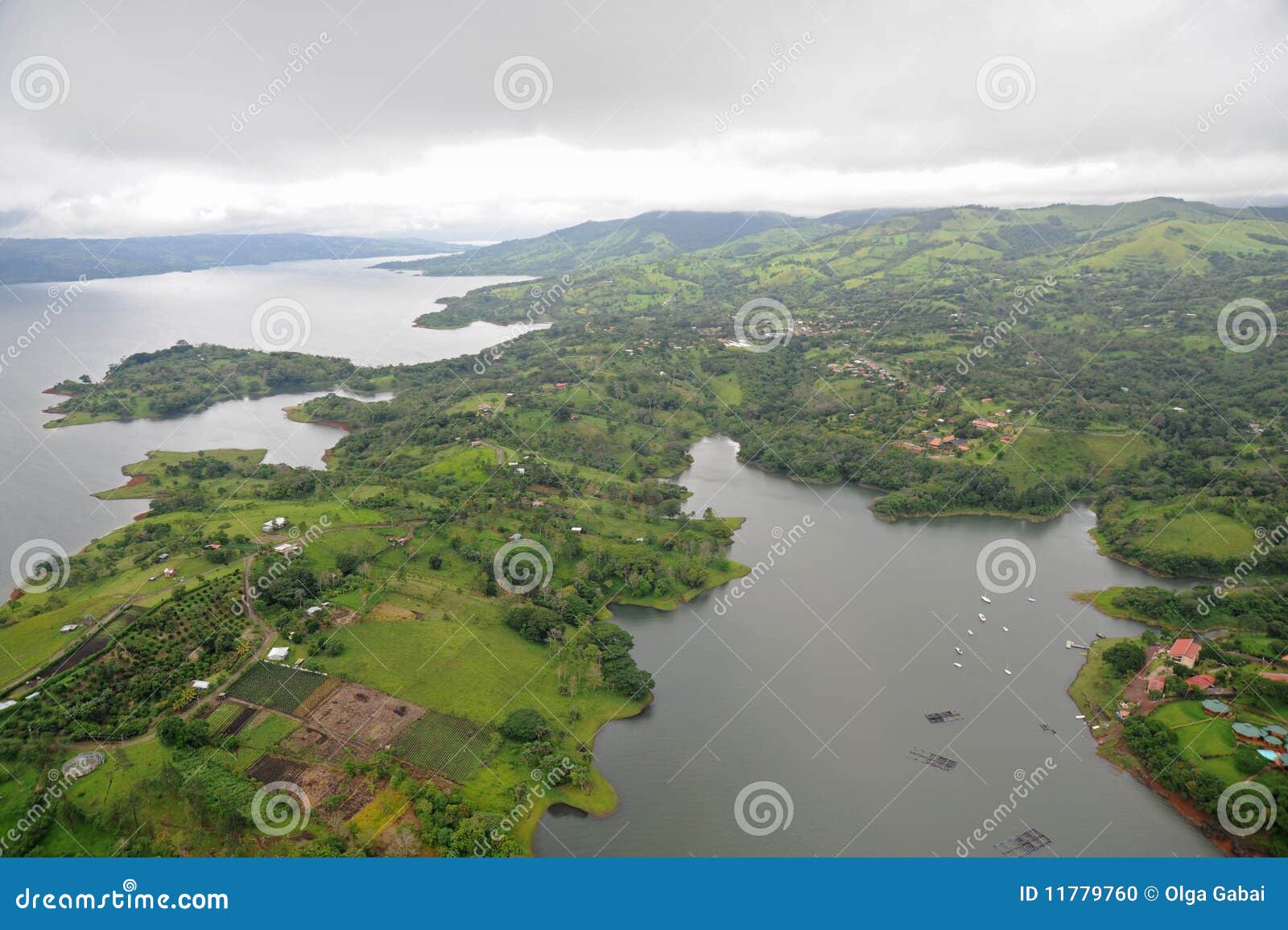 aerial view in costa rica
