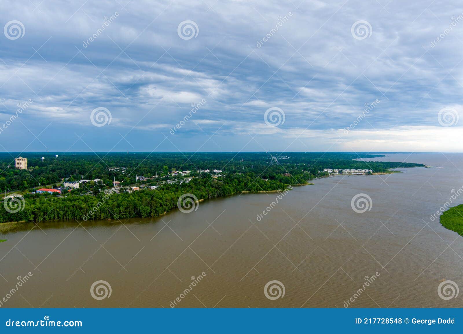 Aerial View of Daphne, Alabama on the Eastern Shore of Mobile Bay Stock Photo Image of alabama
