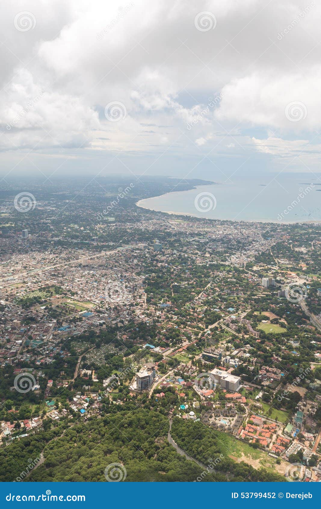aerial view of dar es salaam