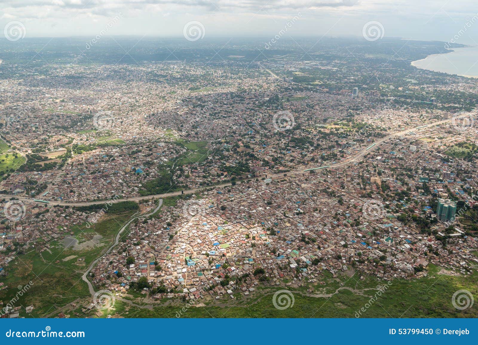 aerial view of dar es salaam