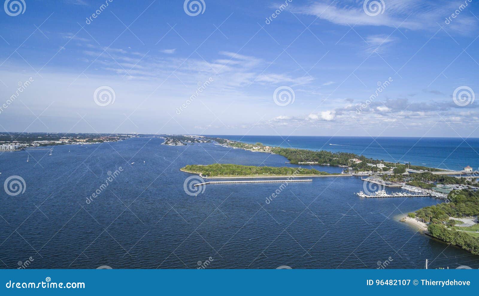 Aerial View Delray Beach, Florida Stock Image Image of avenue, paradise 96482107