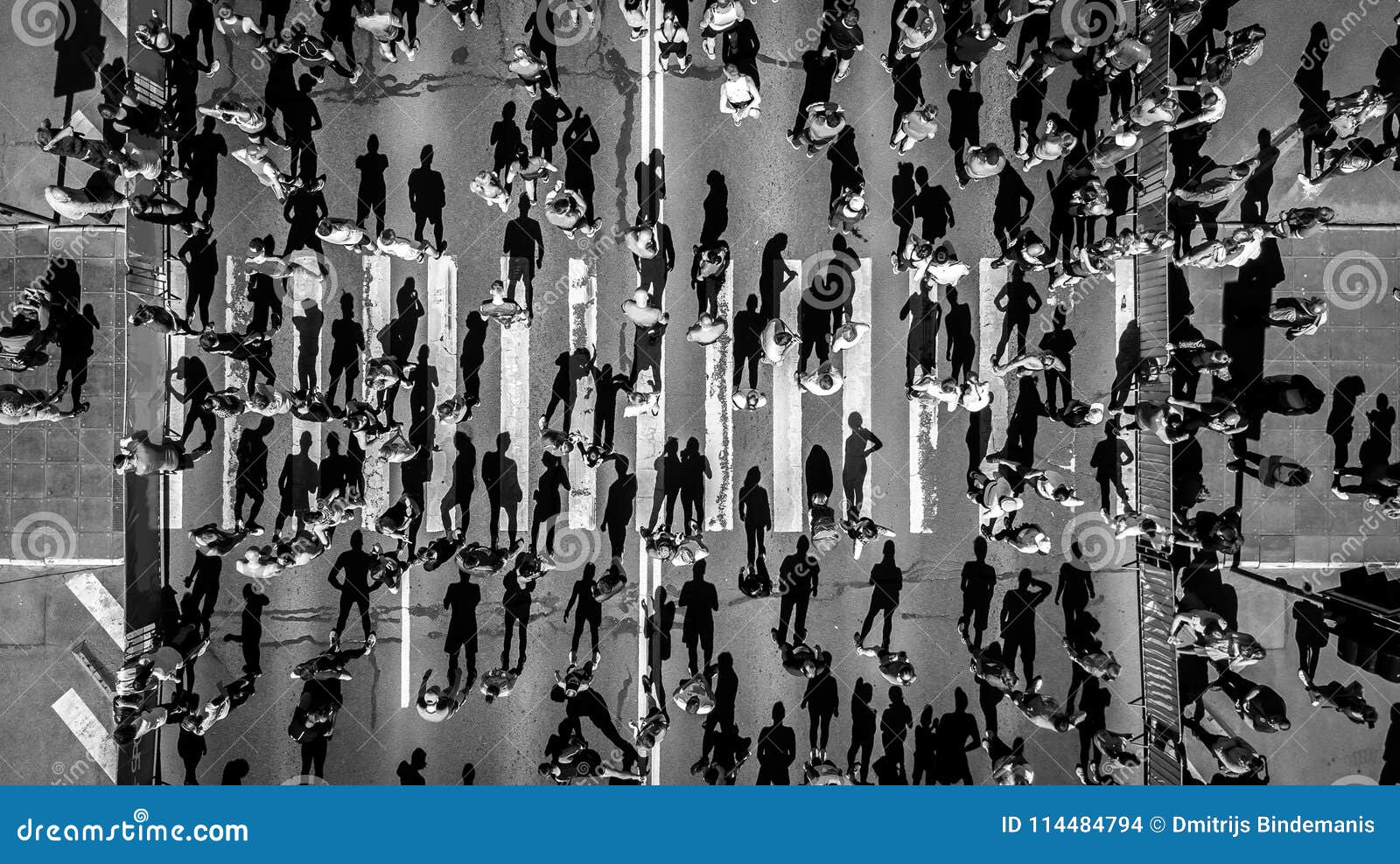 Aerial View from Drone on Crowd of People. Editorial Stock Image ...