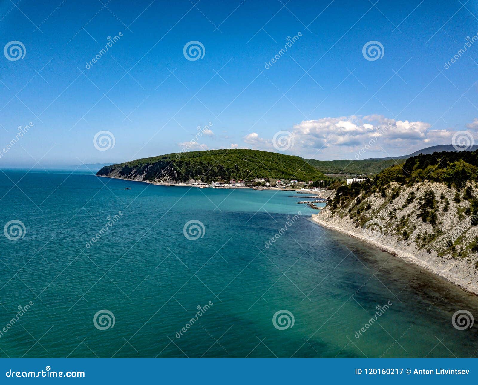 black sea costline in krasnodar region