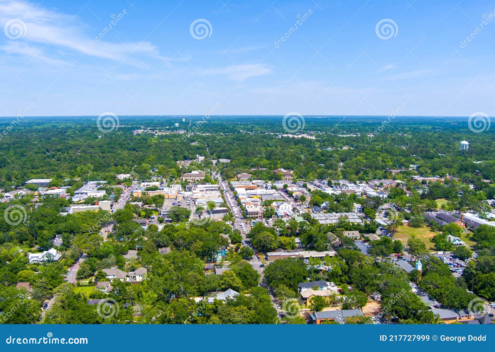 Aerial View of Fairhope, Alabama Stock Image Image of blue, baldwin 217727999